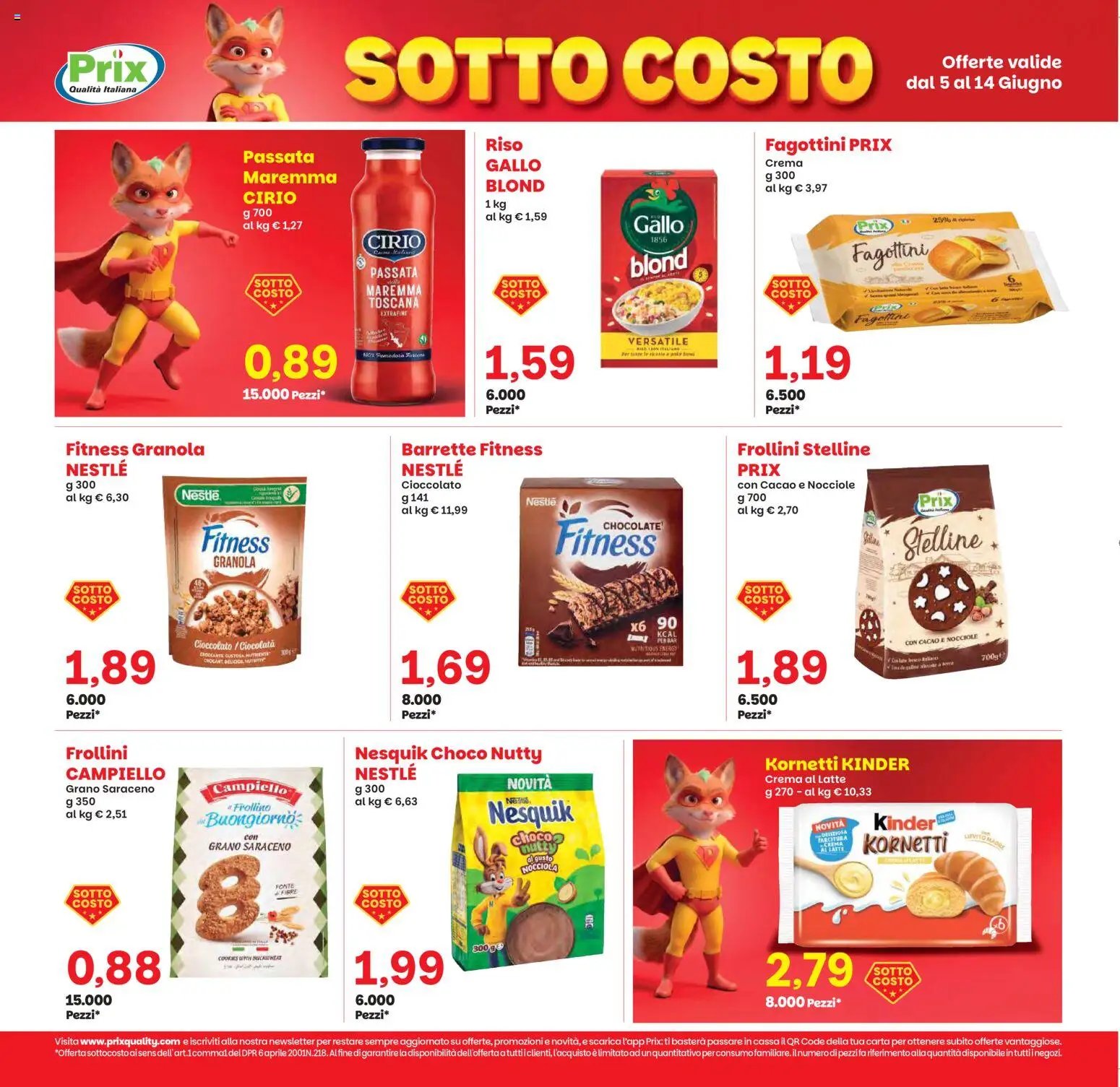 Prix volantino Verona