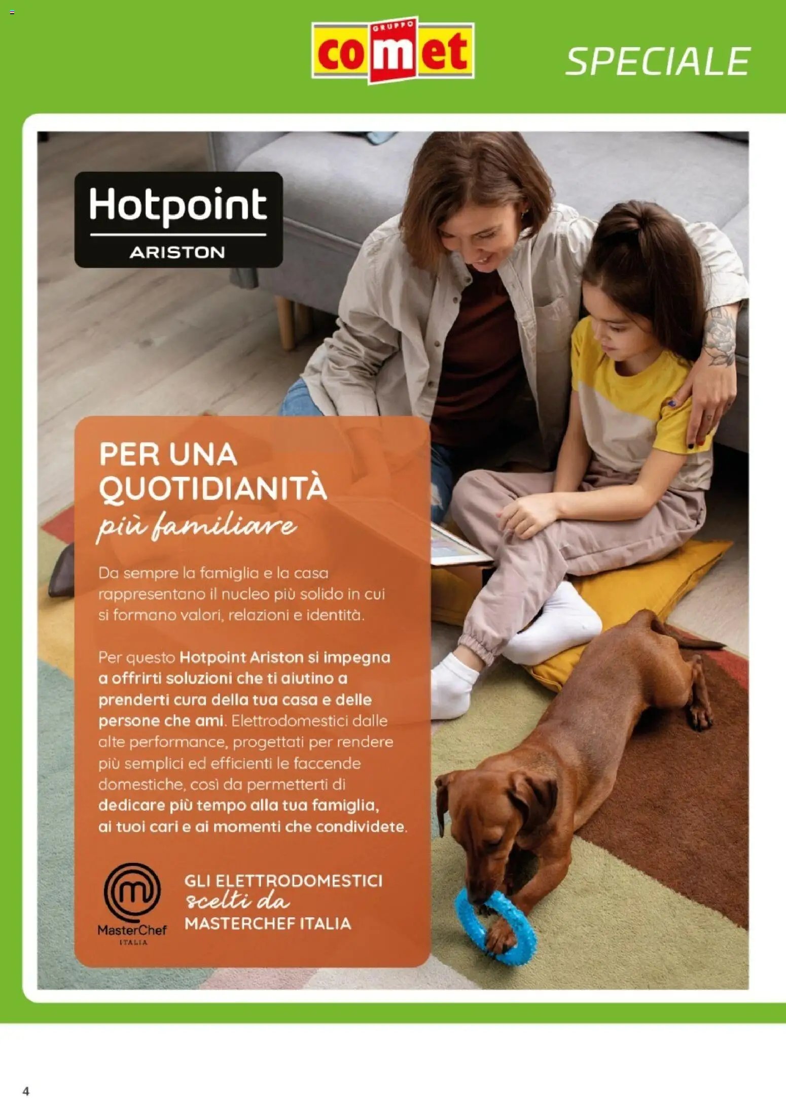Comet volantino Whirlpool, Beko, Hotpoint e Indesit