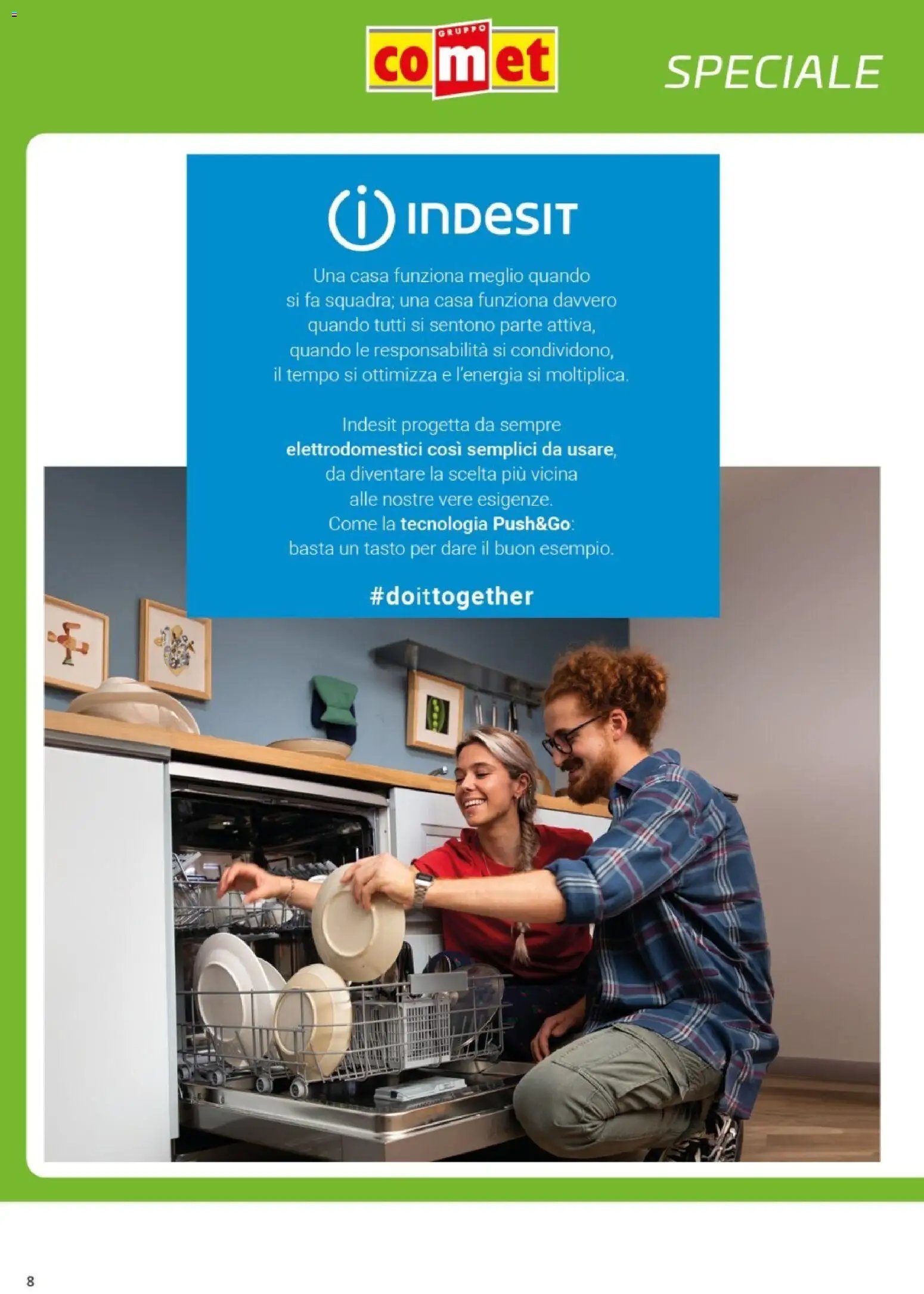 Comet volantino Whirlpool, Beko, Hotpoint e Indesit
