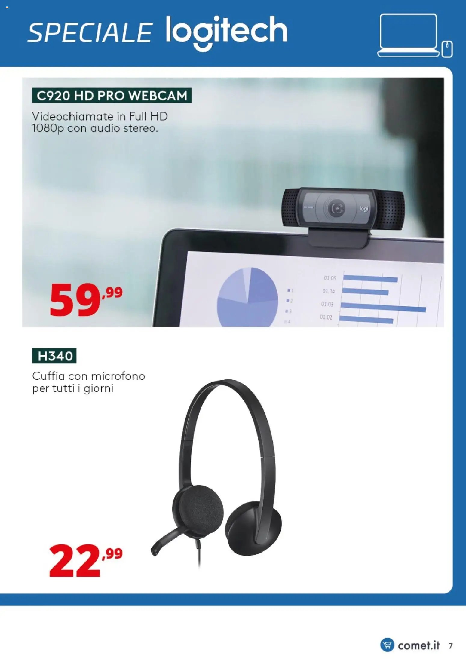 Comet volantino Logitech