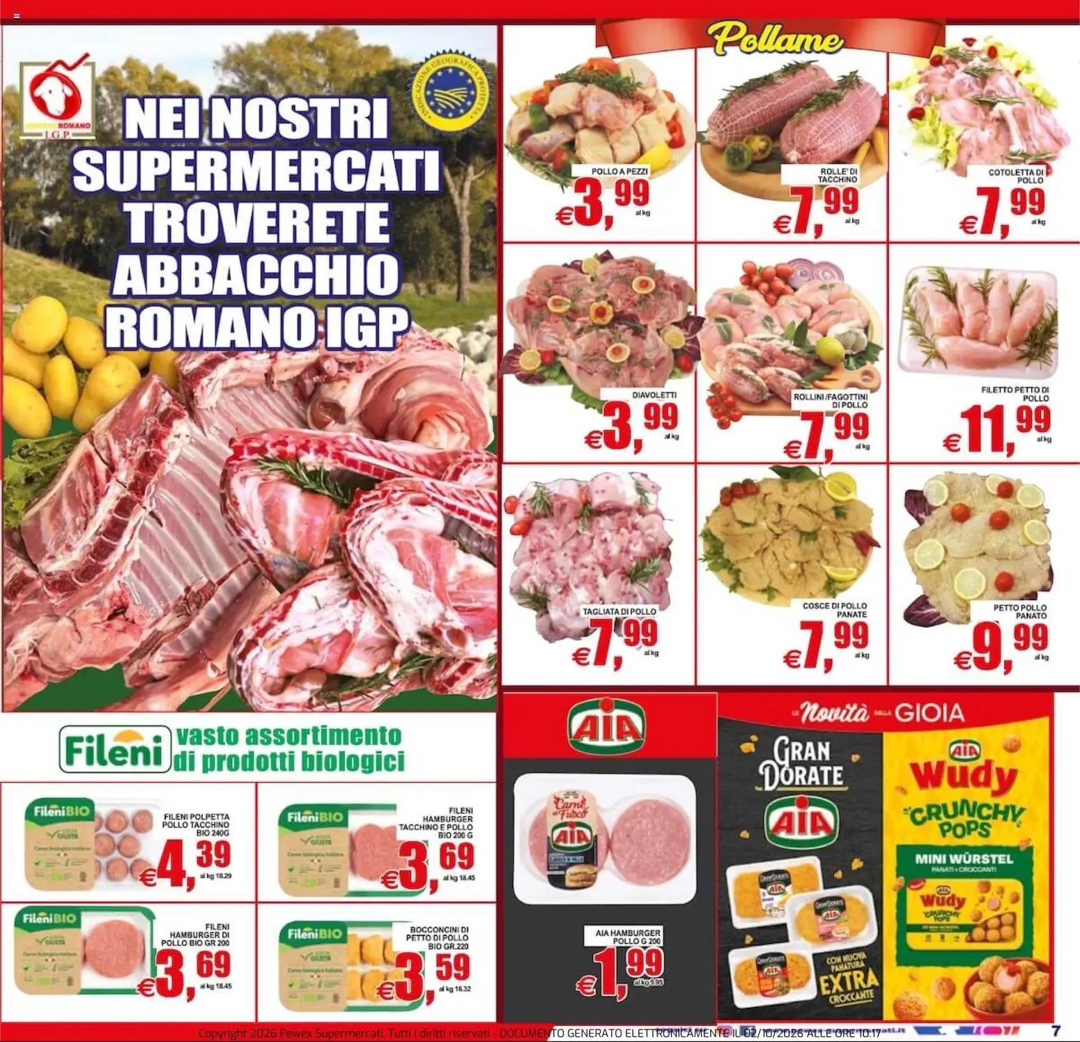 Pewex volantino via Rubicone