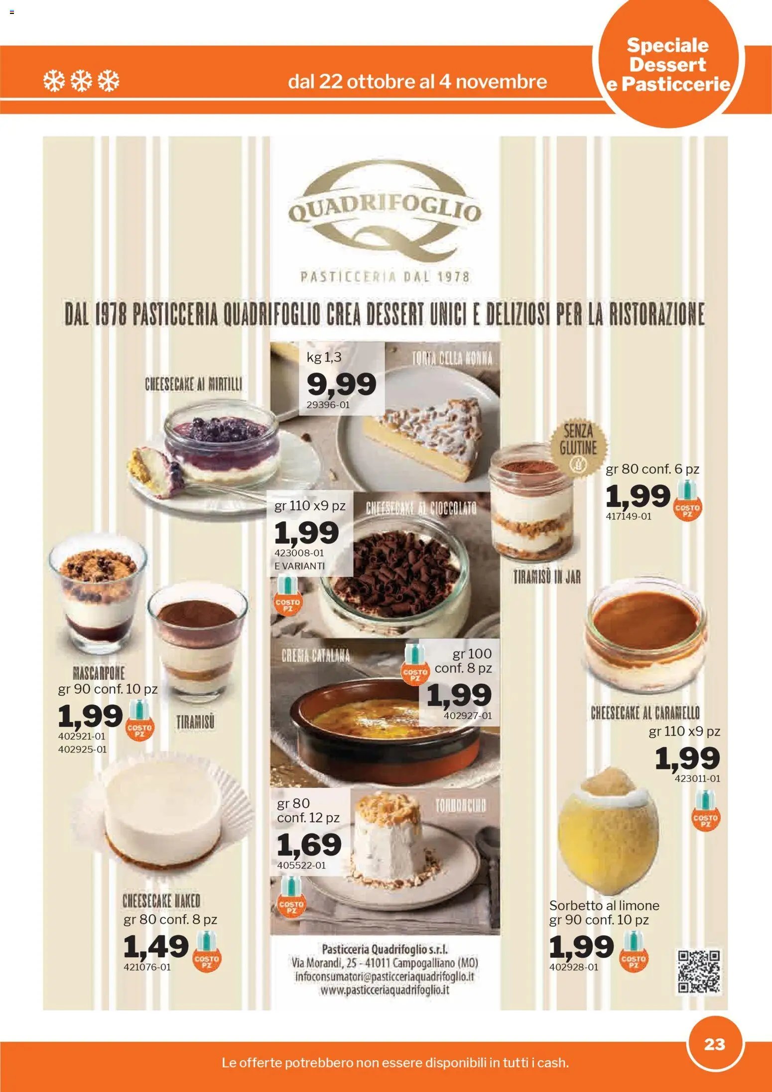 Sogegross Dessert e Pasticcerie catalogo (2025-10-22 - 2025-11-04)