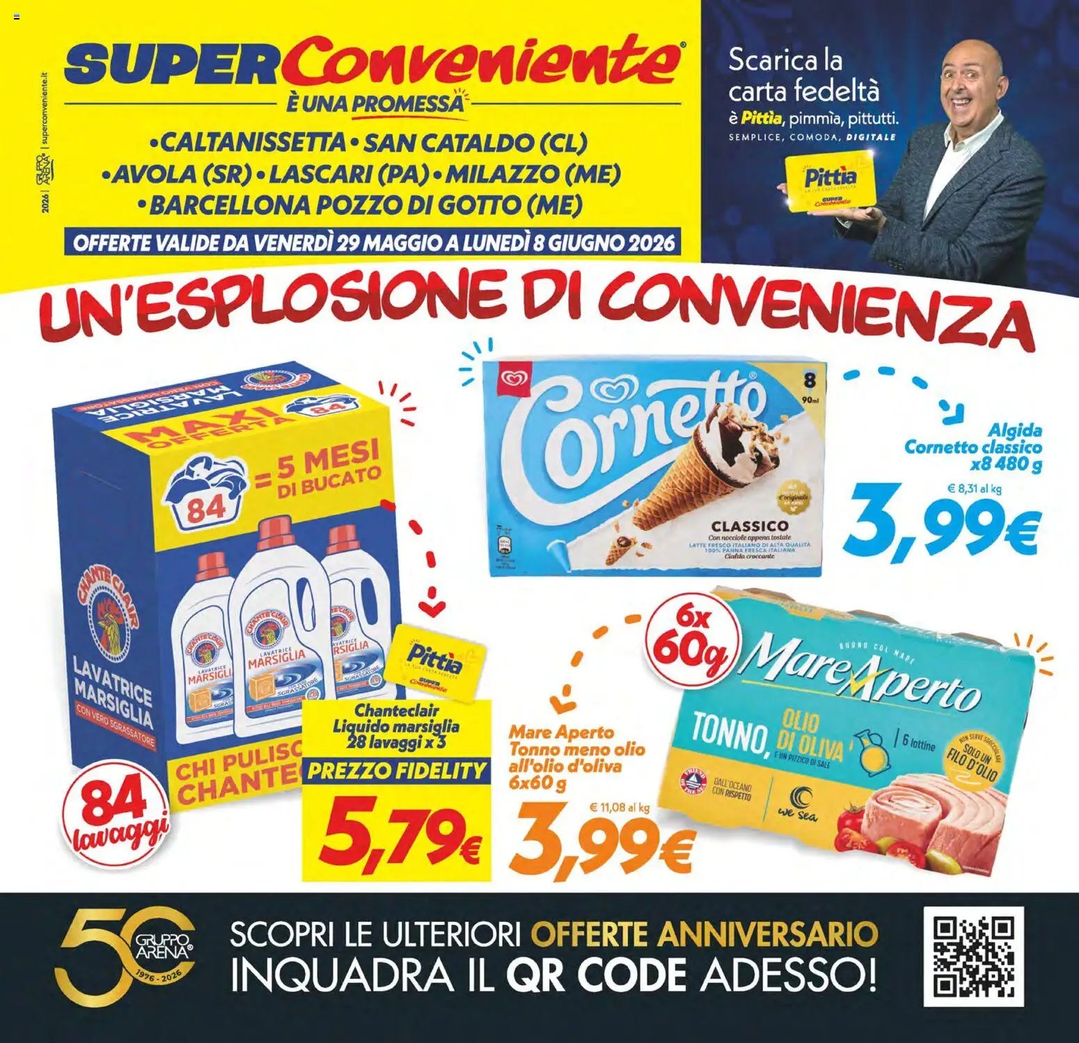 SuperConveniente volantino Caltanissetta, San Cataldo, Avola, Lascari, Milazzo, Barcellona