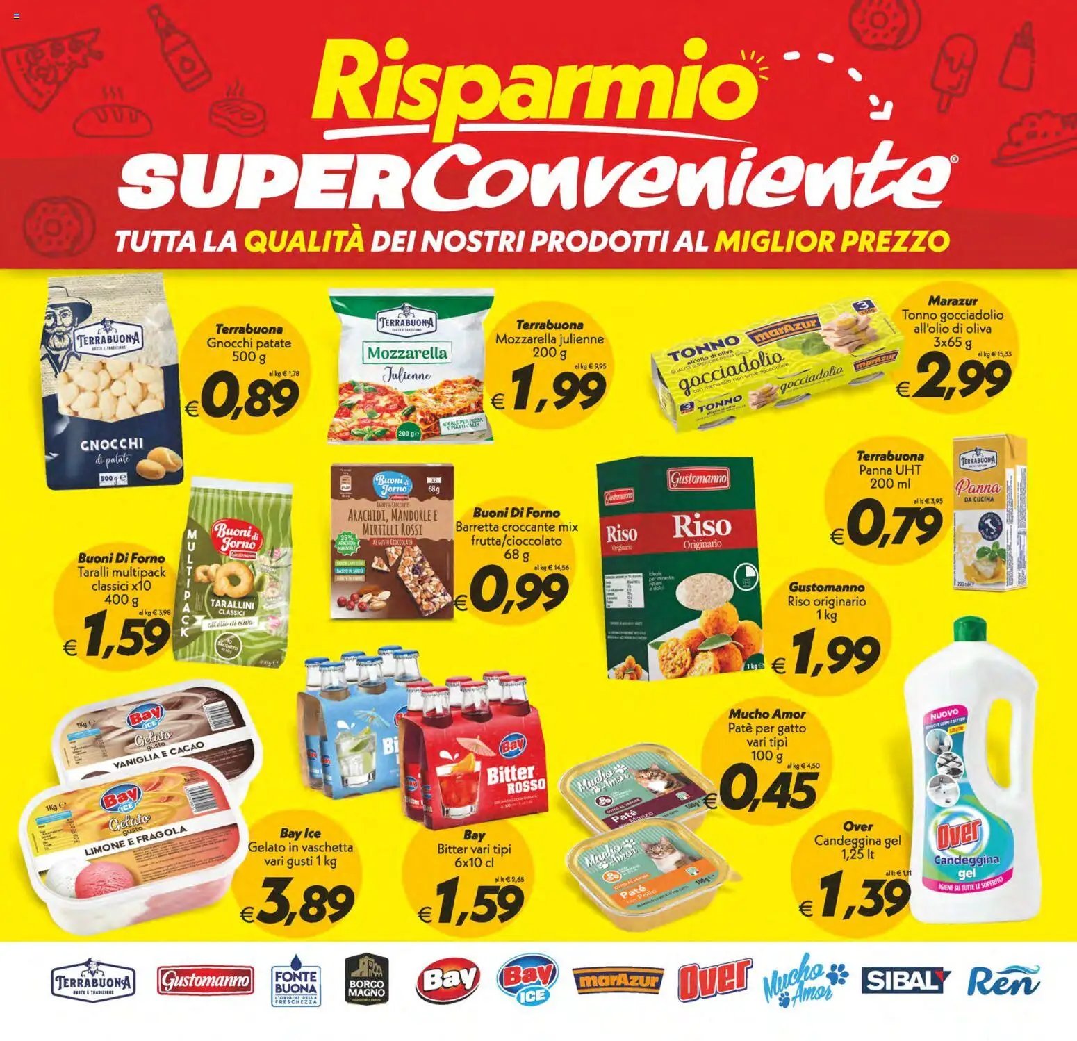 SuperConveniente volantino Caltanissetta, San Cataldo, Avola, Lascari, Milazzo, Barcellona