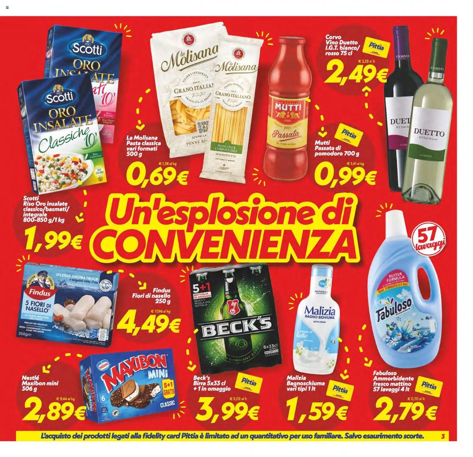 SuperConveniente volantino Caltanissetta, San Cataldo, Avola, Lascari, Milazzo, Barcellona