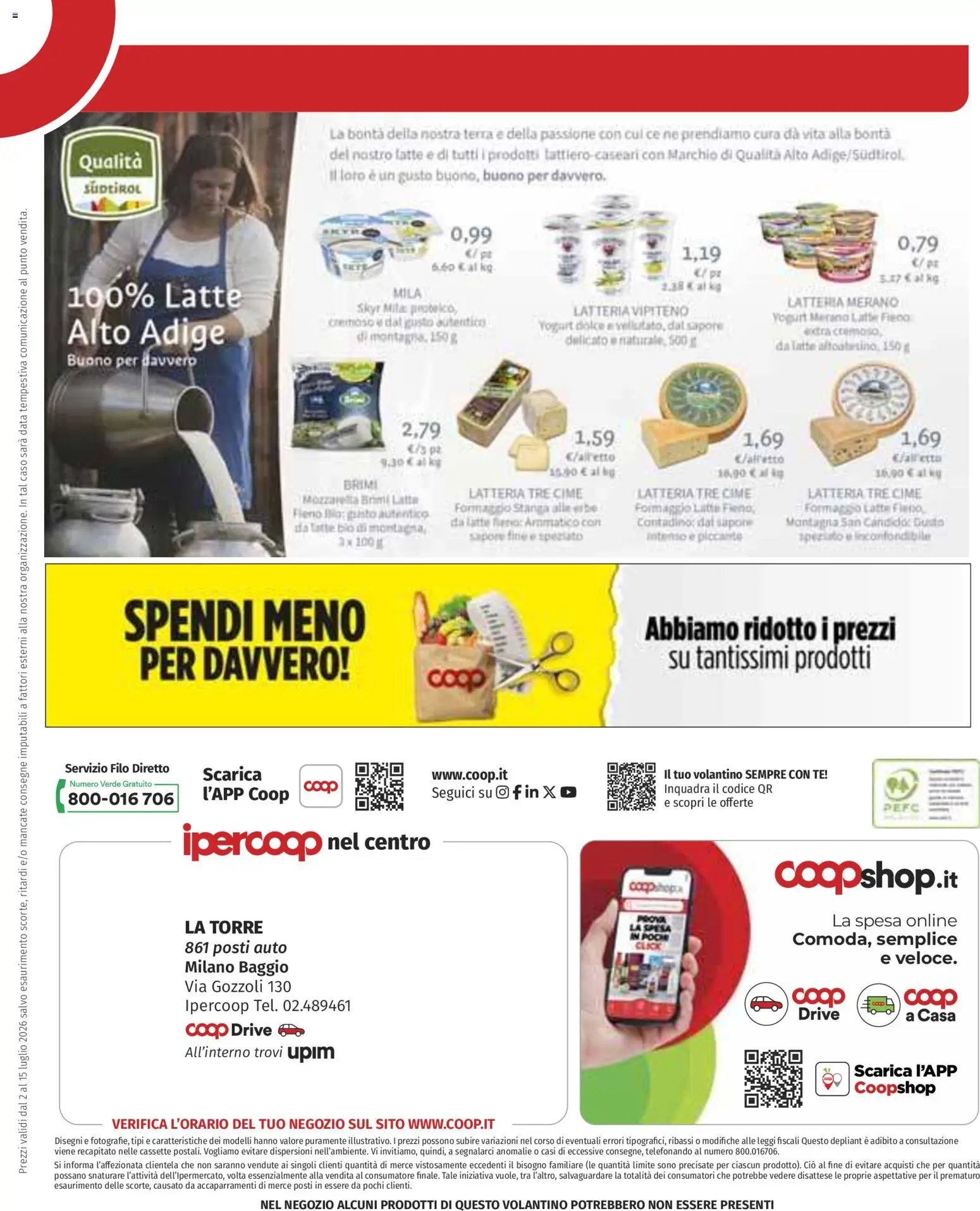 Ipercoop volantino Milano Baggio