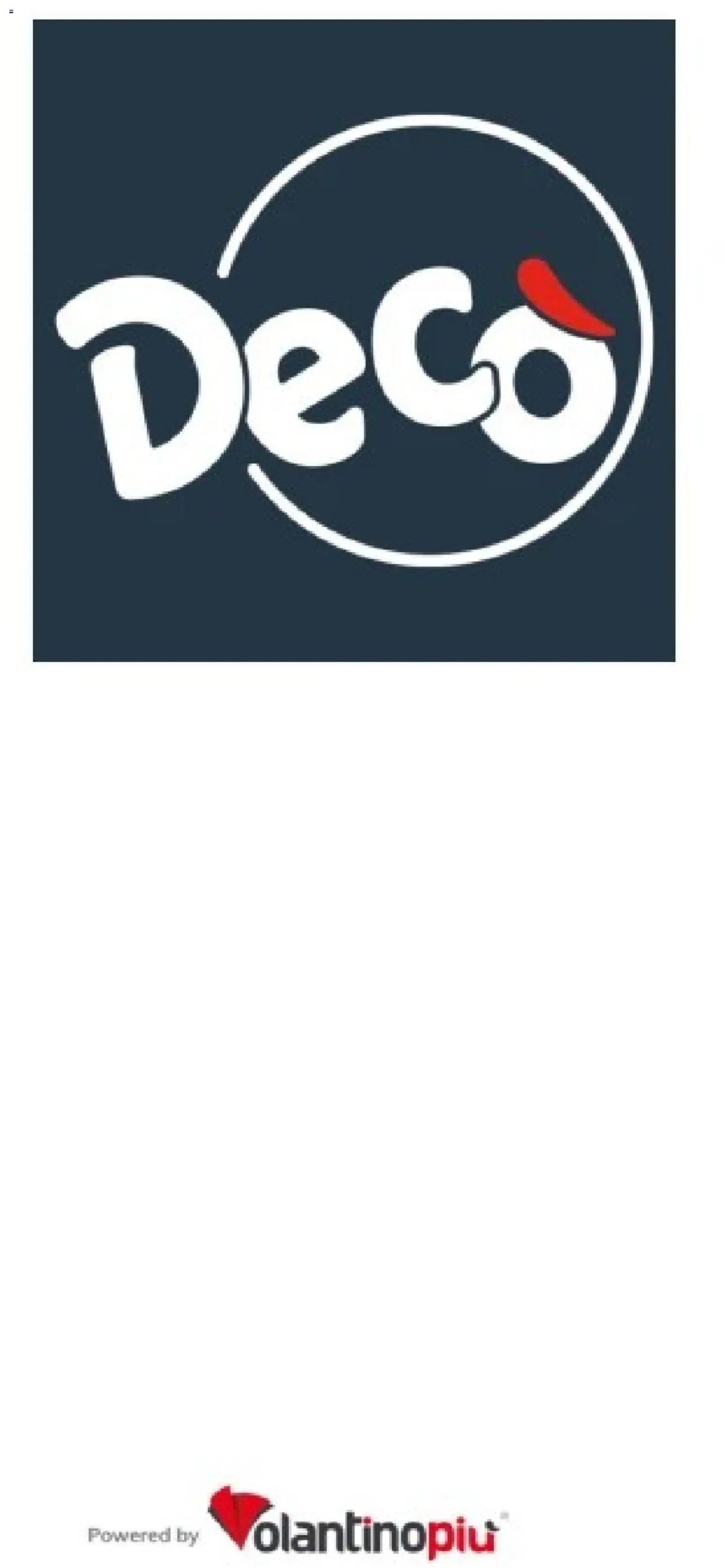 Decò volantino