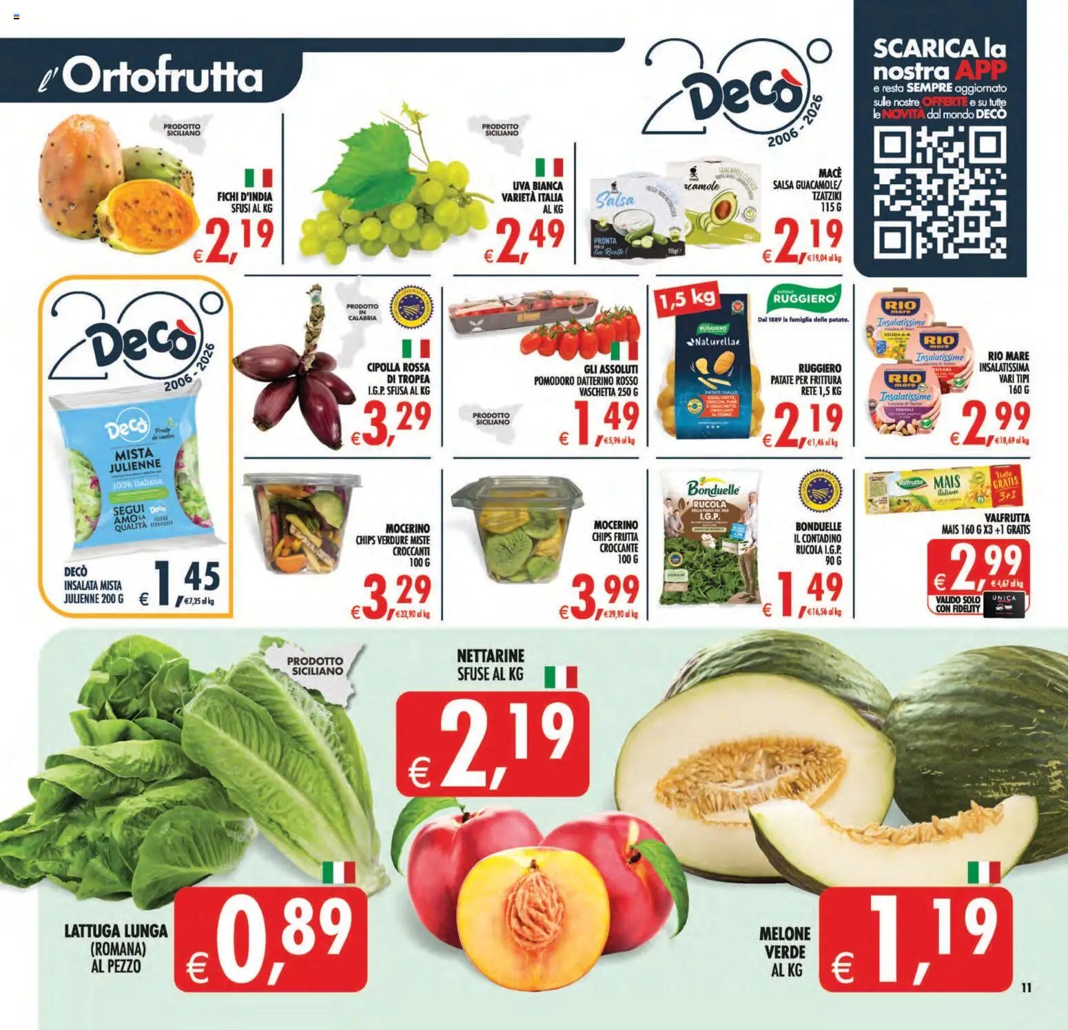 Decò volantino Maxistore, Supermercati Lipari