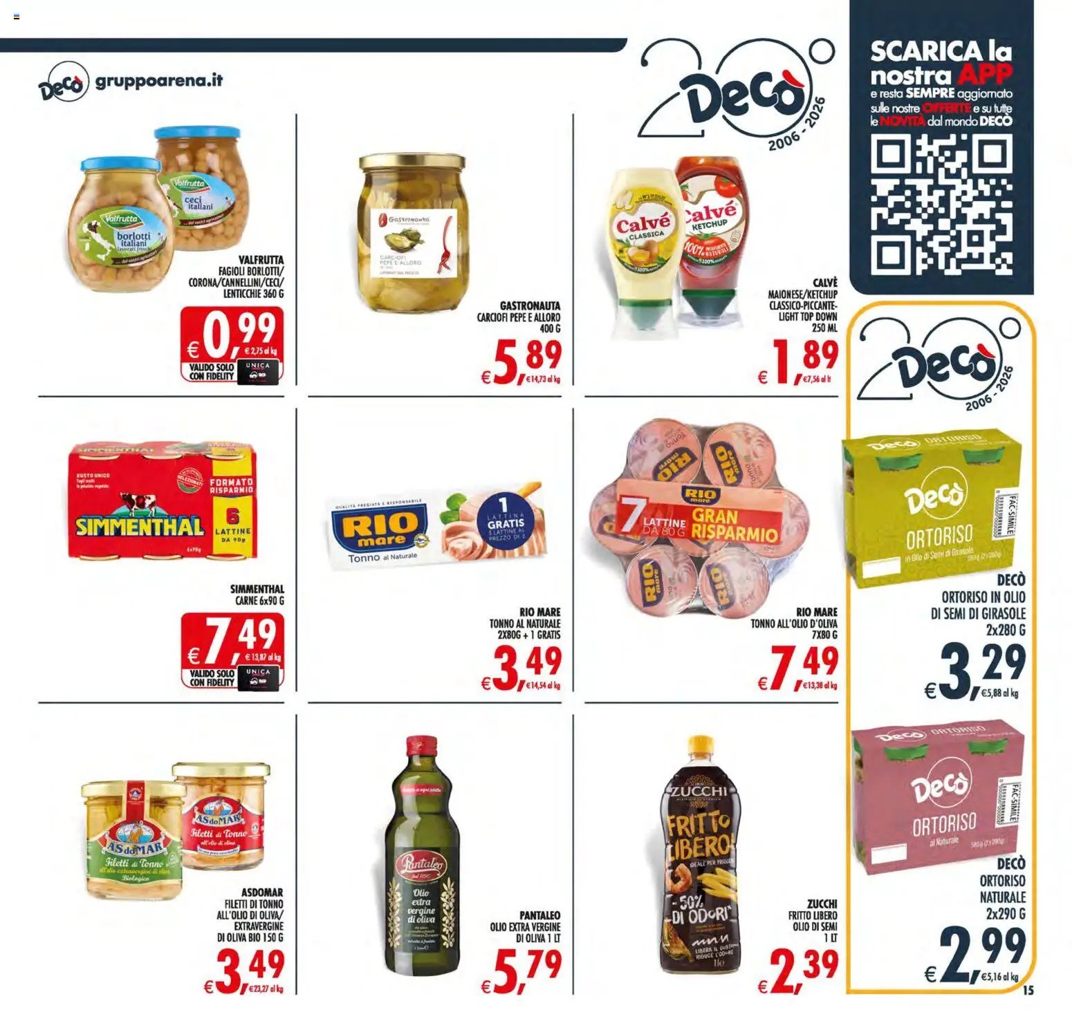 Decò volantino Maxistore, Supermercati Lipari