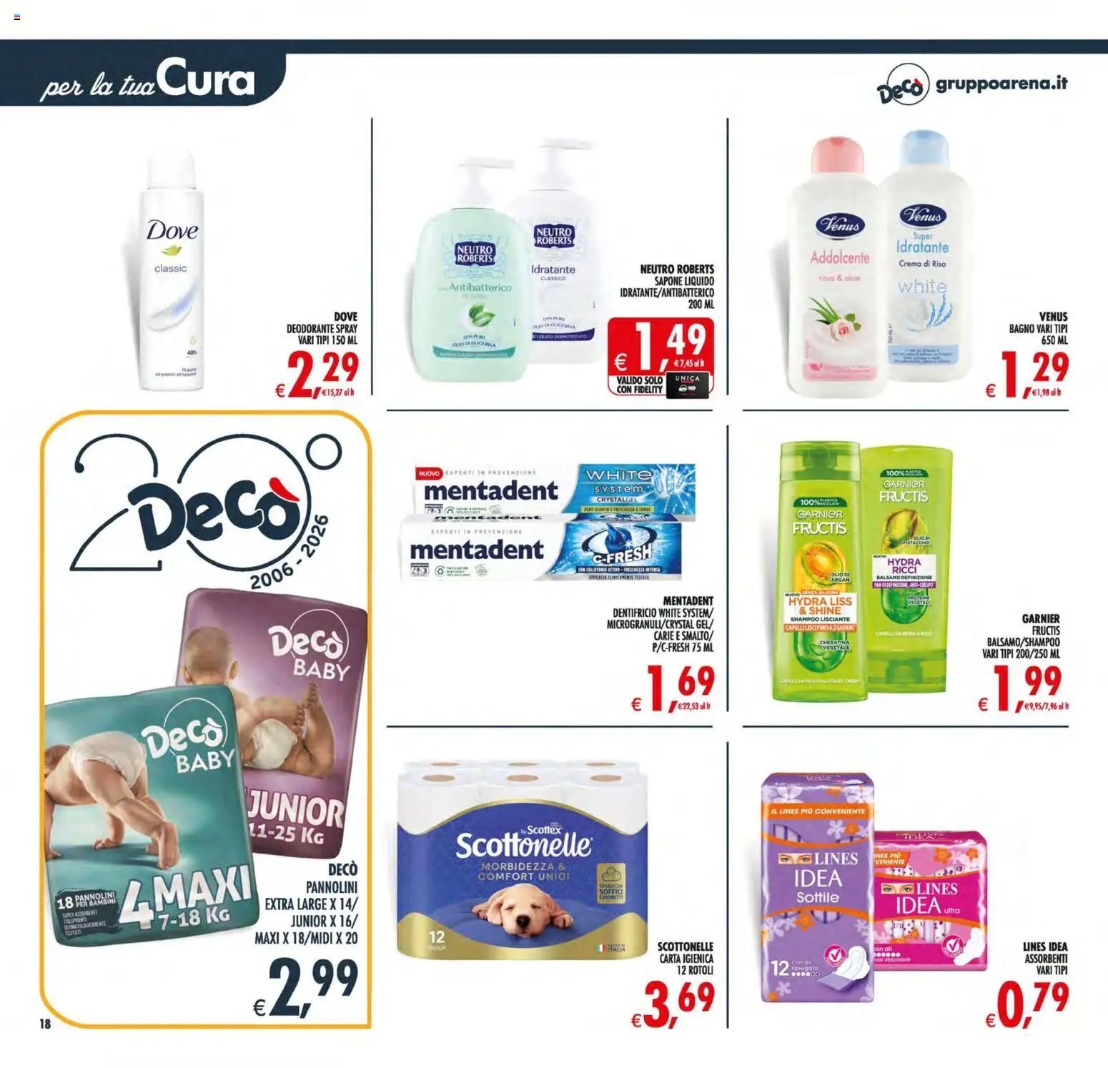 Decò volantino Maxistore, Supermercati Lipari