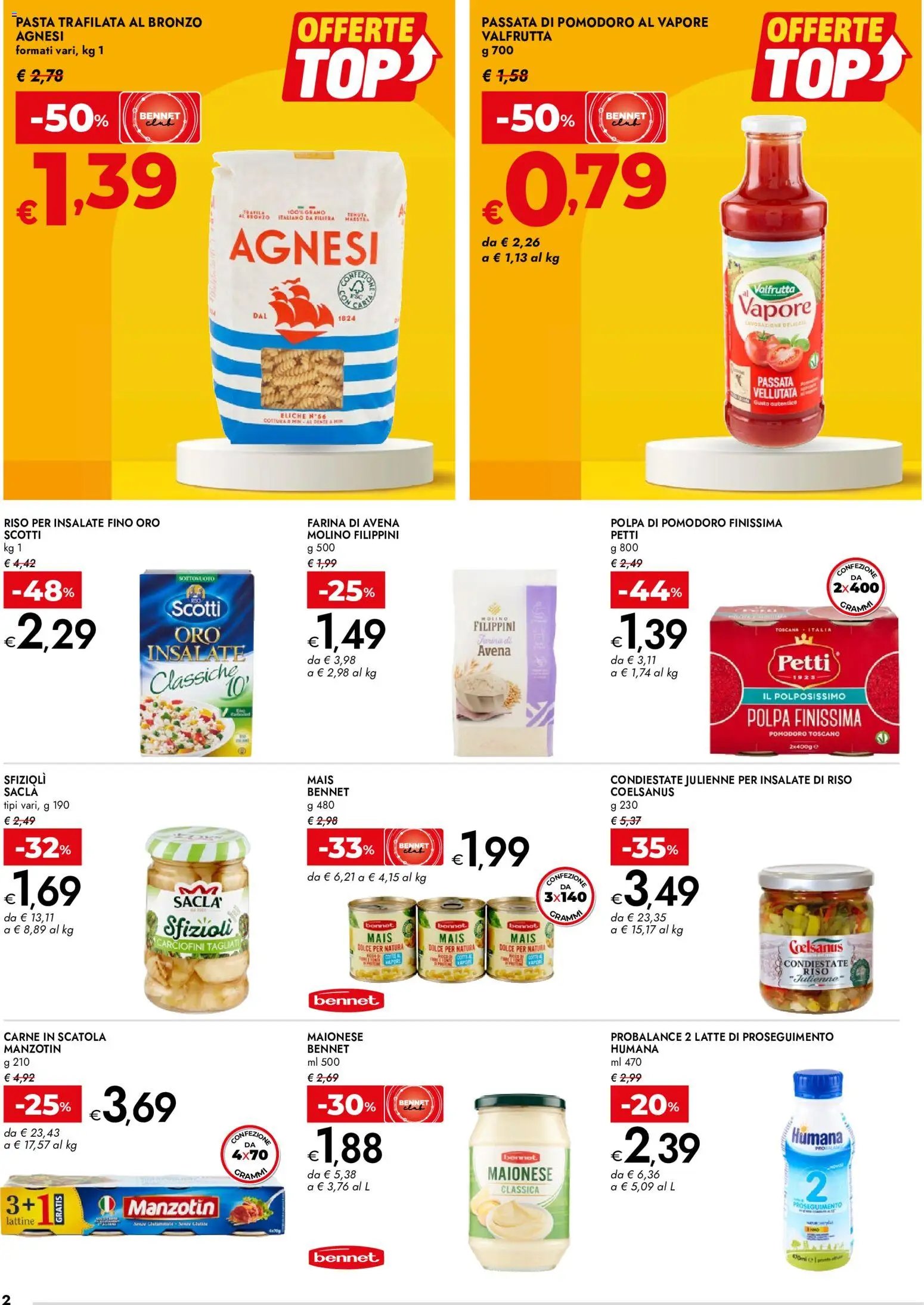bennet volantino Offerte Top