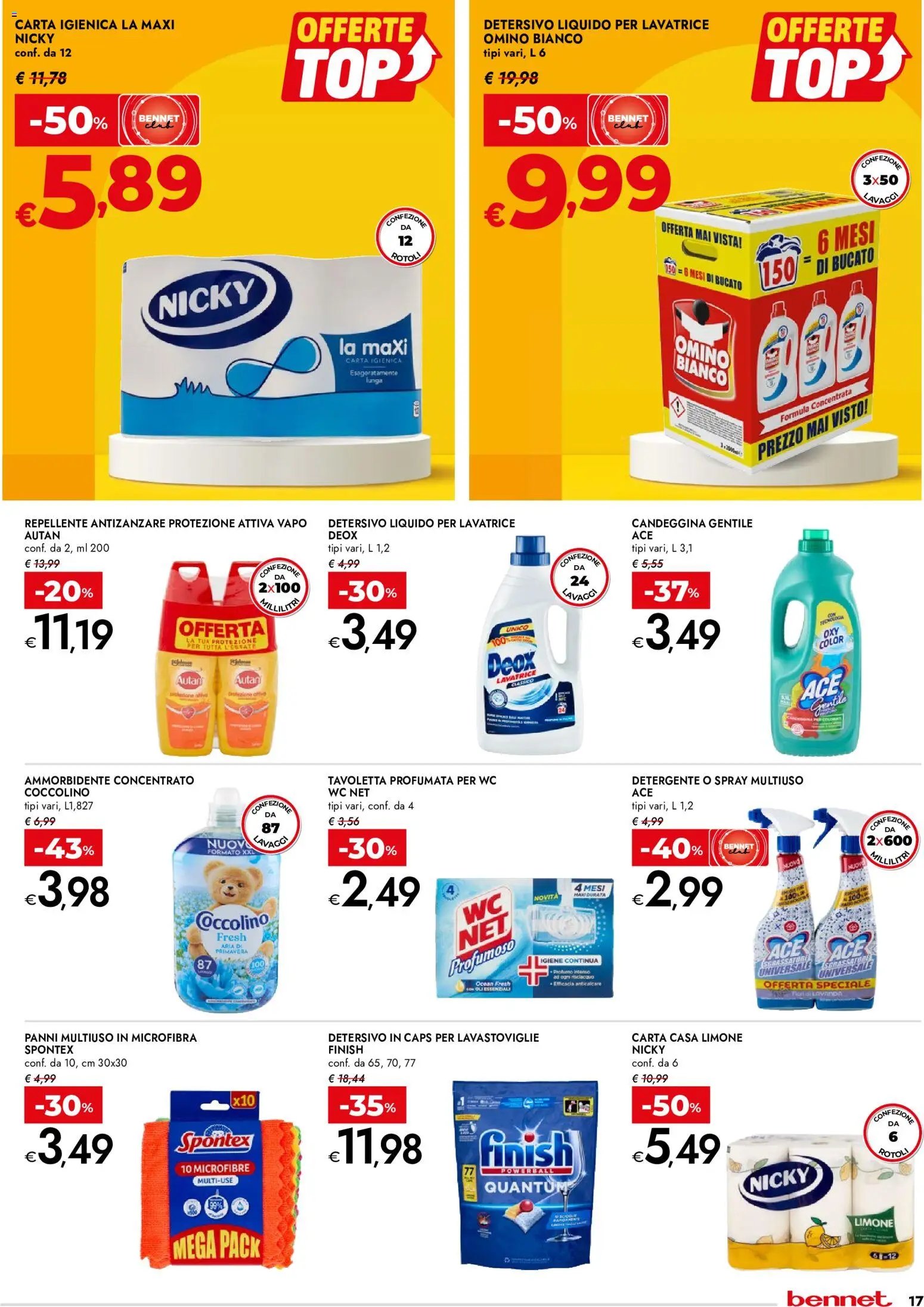 bennet volantino Offerte Top