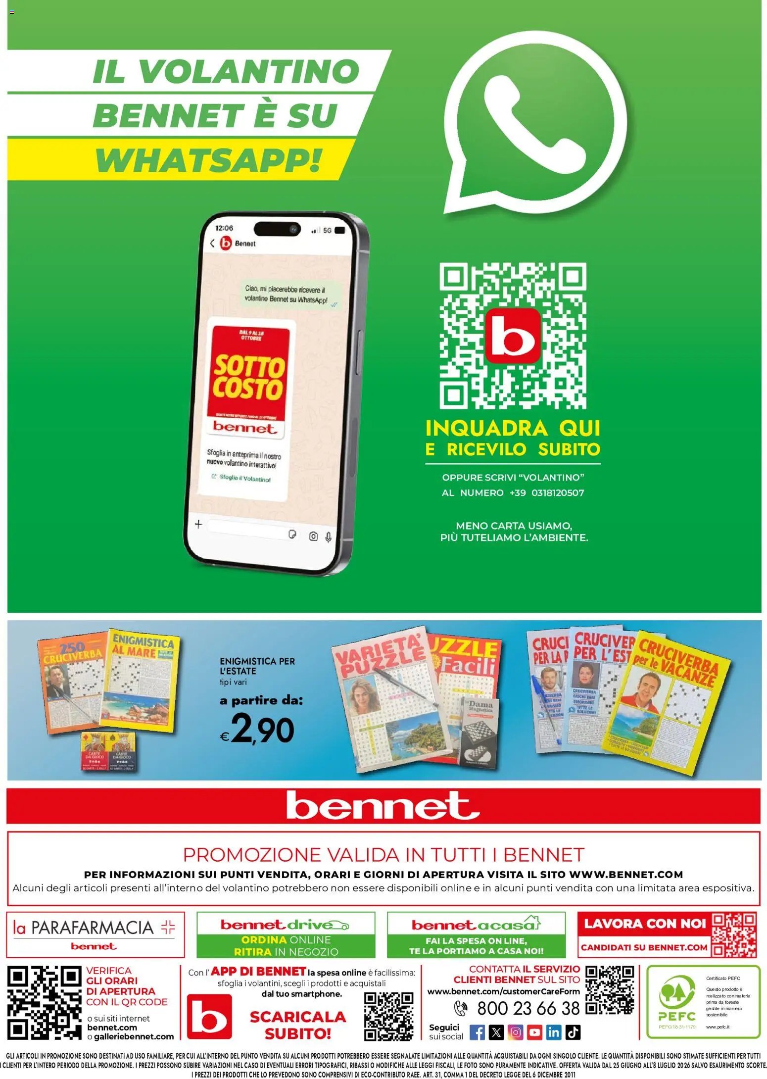bennet volantino Offerte Top
