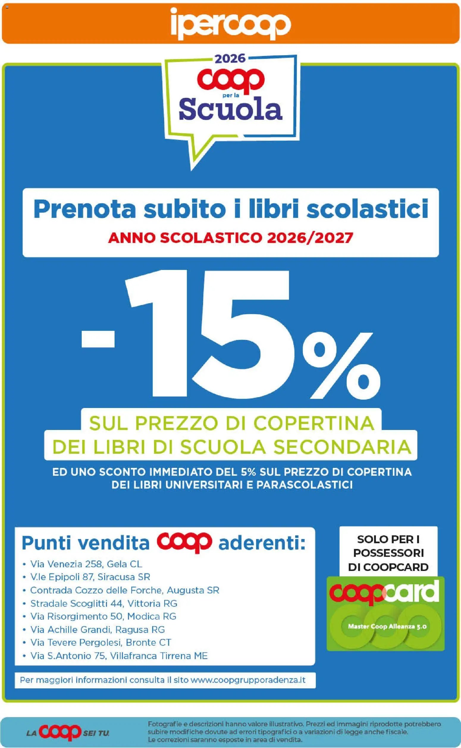 Ipercoop volantino Sicilia