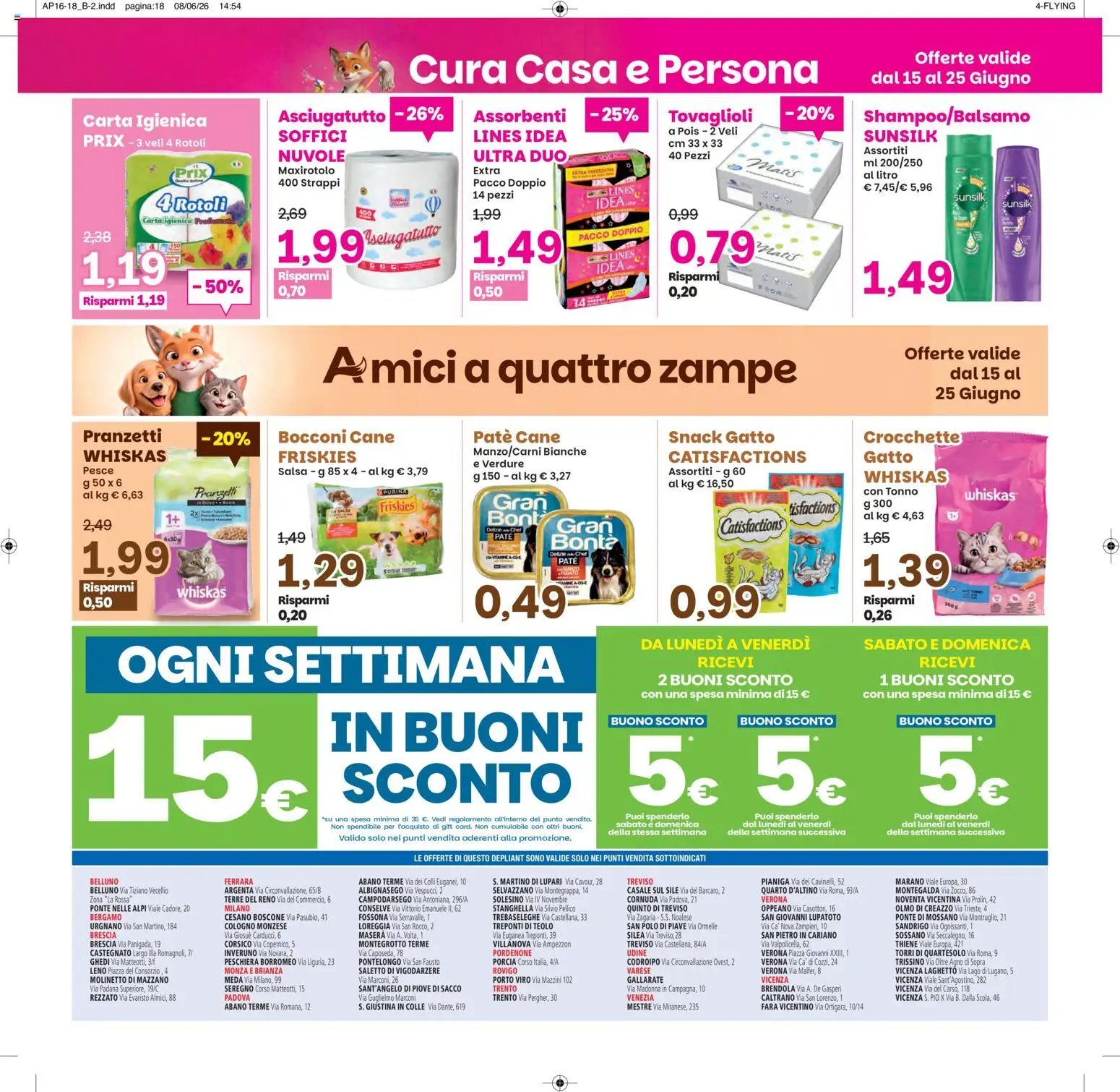 Prix volantino Verona