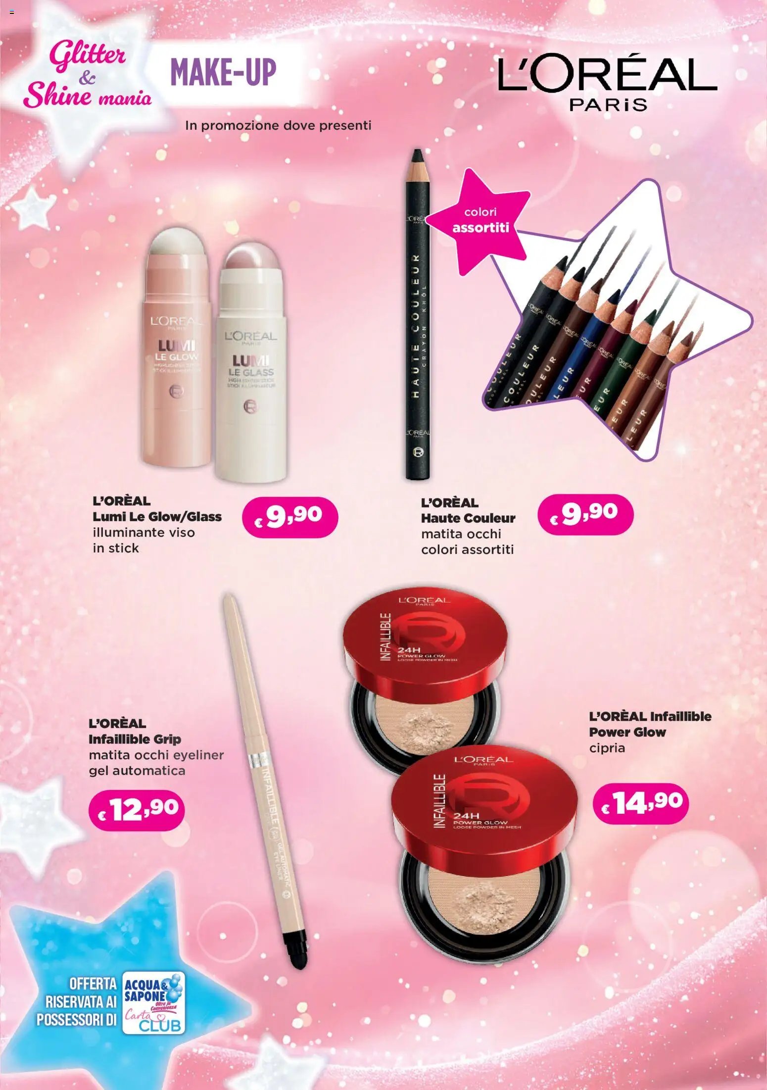 Acqua e Sapone volantino Glitter