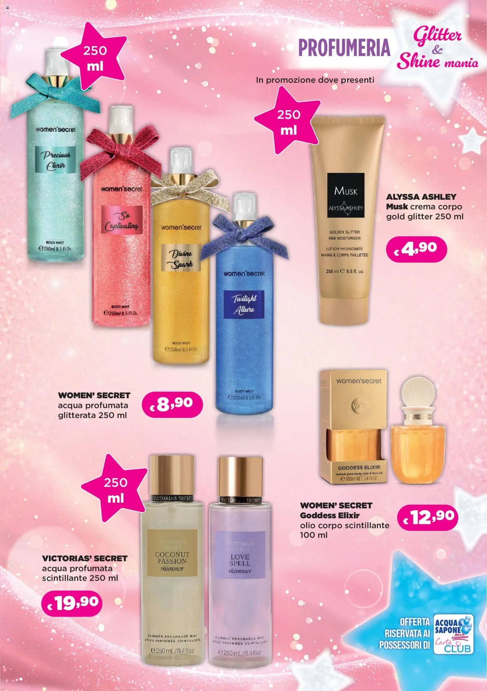 Acqua e Sapone volantino Glitter