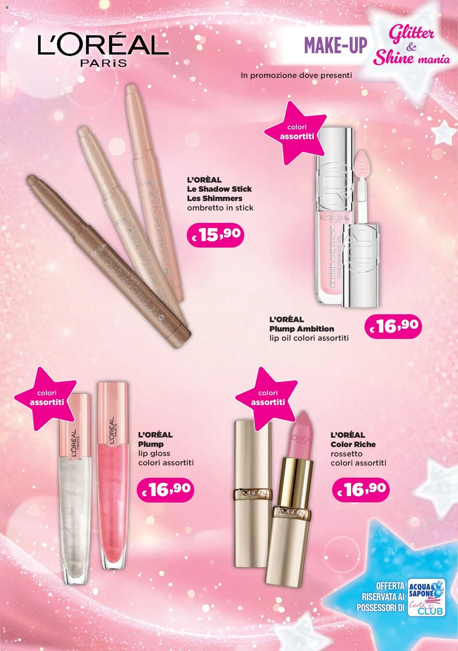Acqua e Sapone volantino Glitter