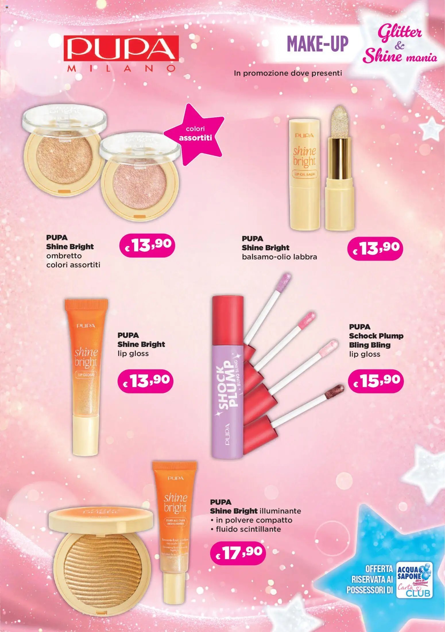 Acqua e Sapone volantino Glitter