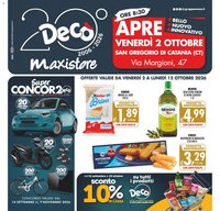 Decò volantino MaxiStore Catania