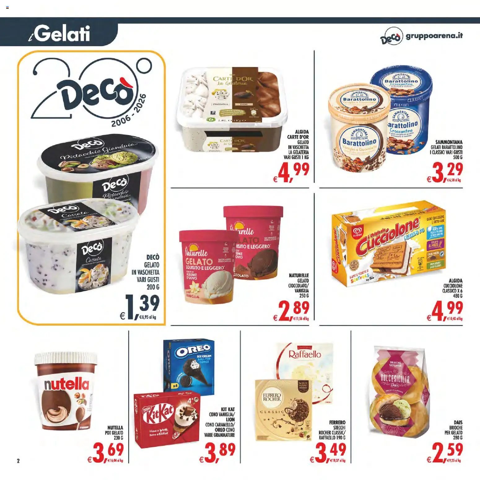 Decò volantino Maxistore, Supermercati Lipari