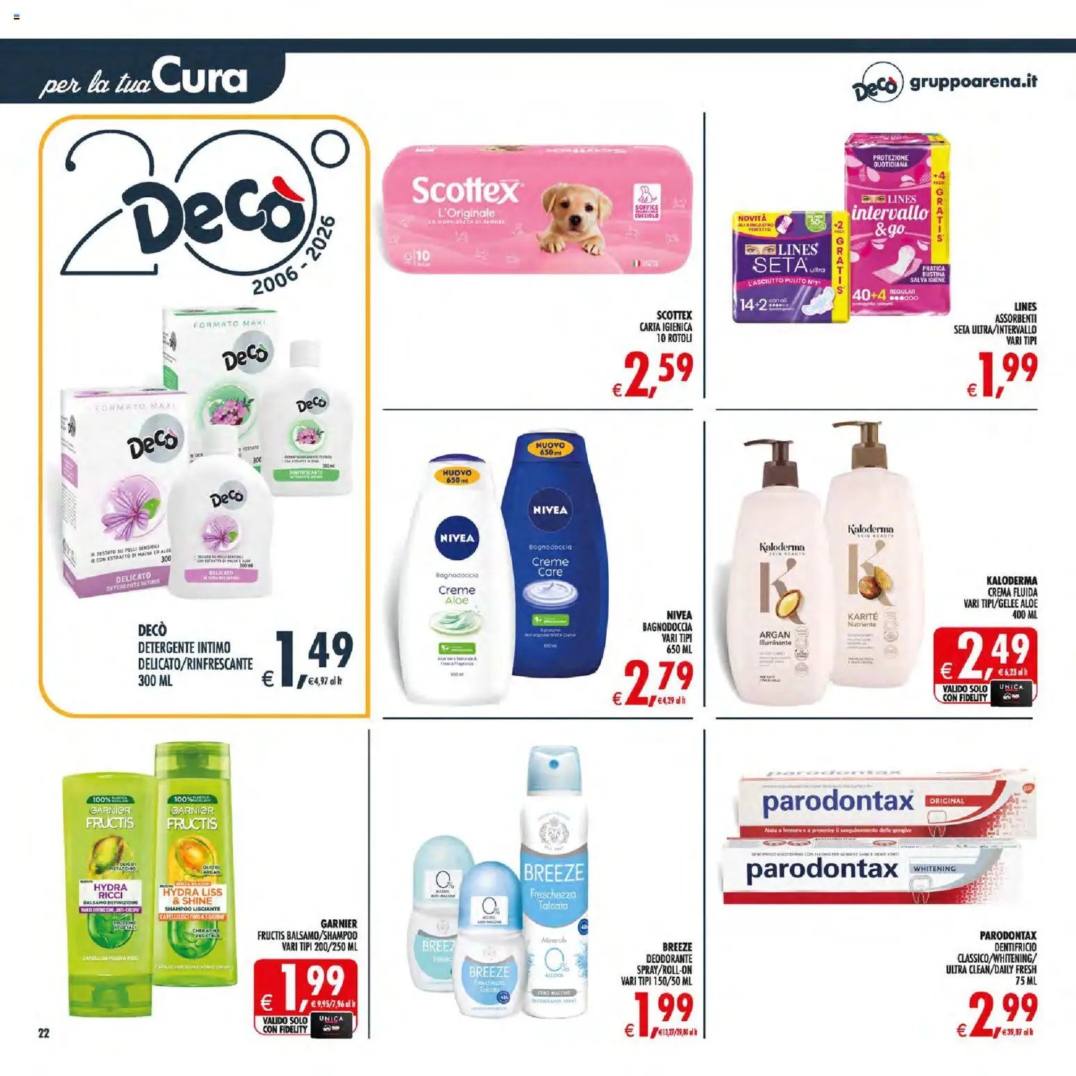 Decò volantino Maxistore, Supermercati Lipari