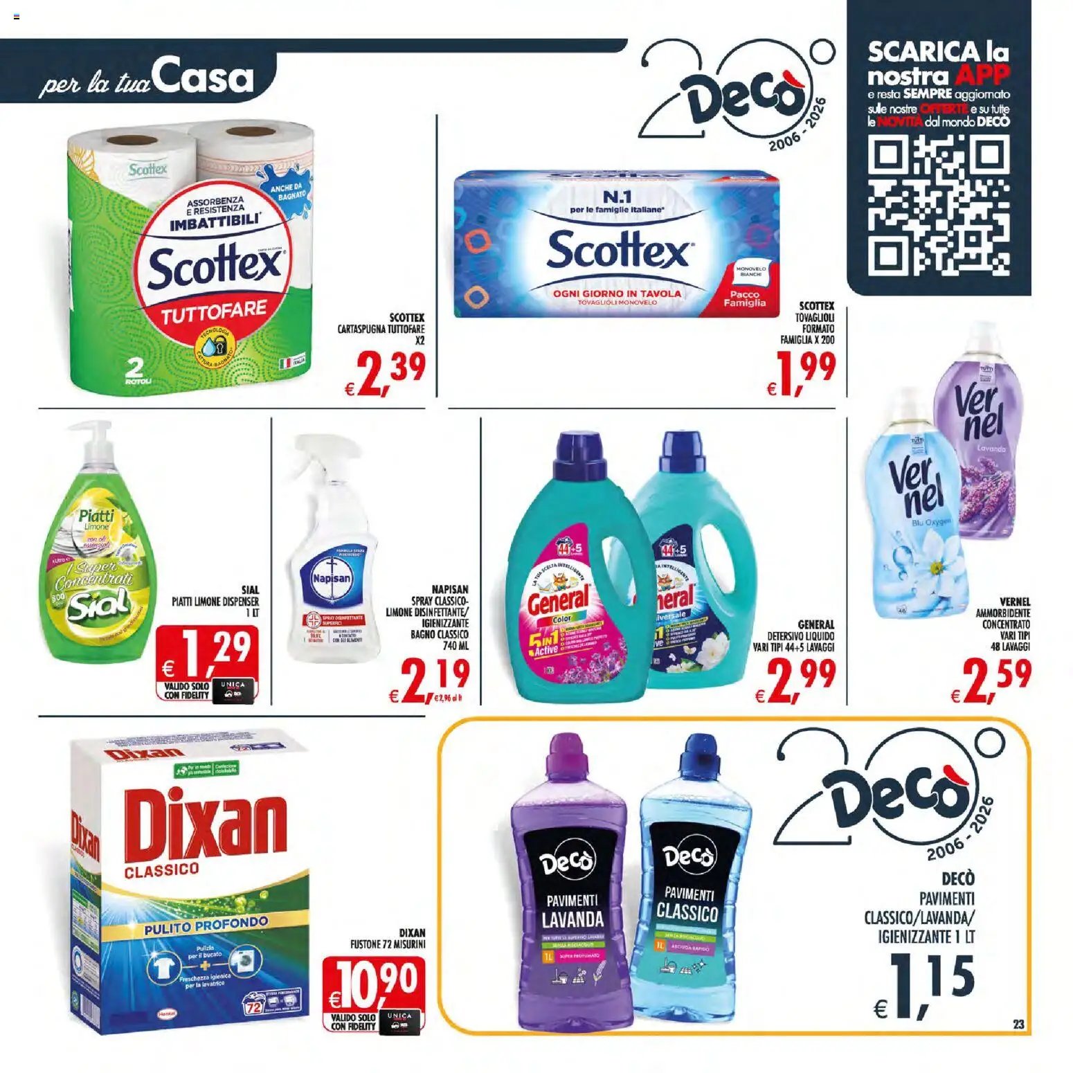 Decò volantino Maxistore, Supermercati Lipari