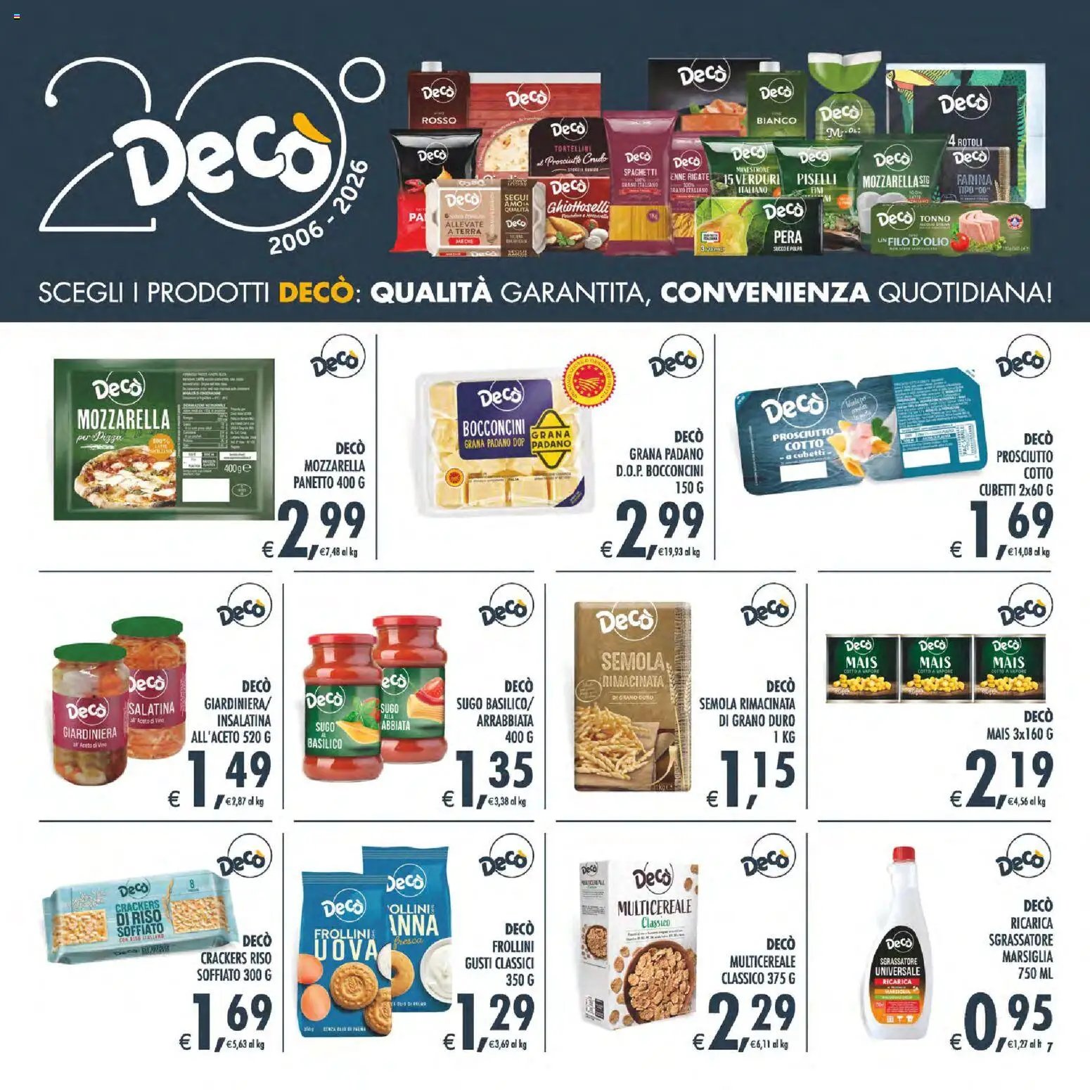 Decò volantino Maxistore, Supermercati Lipari