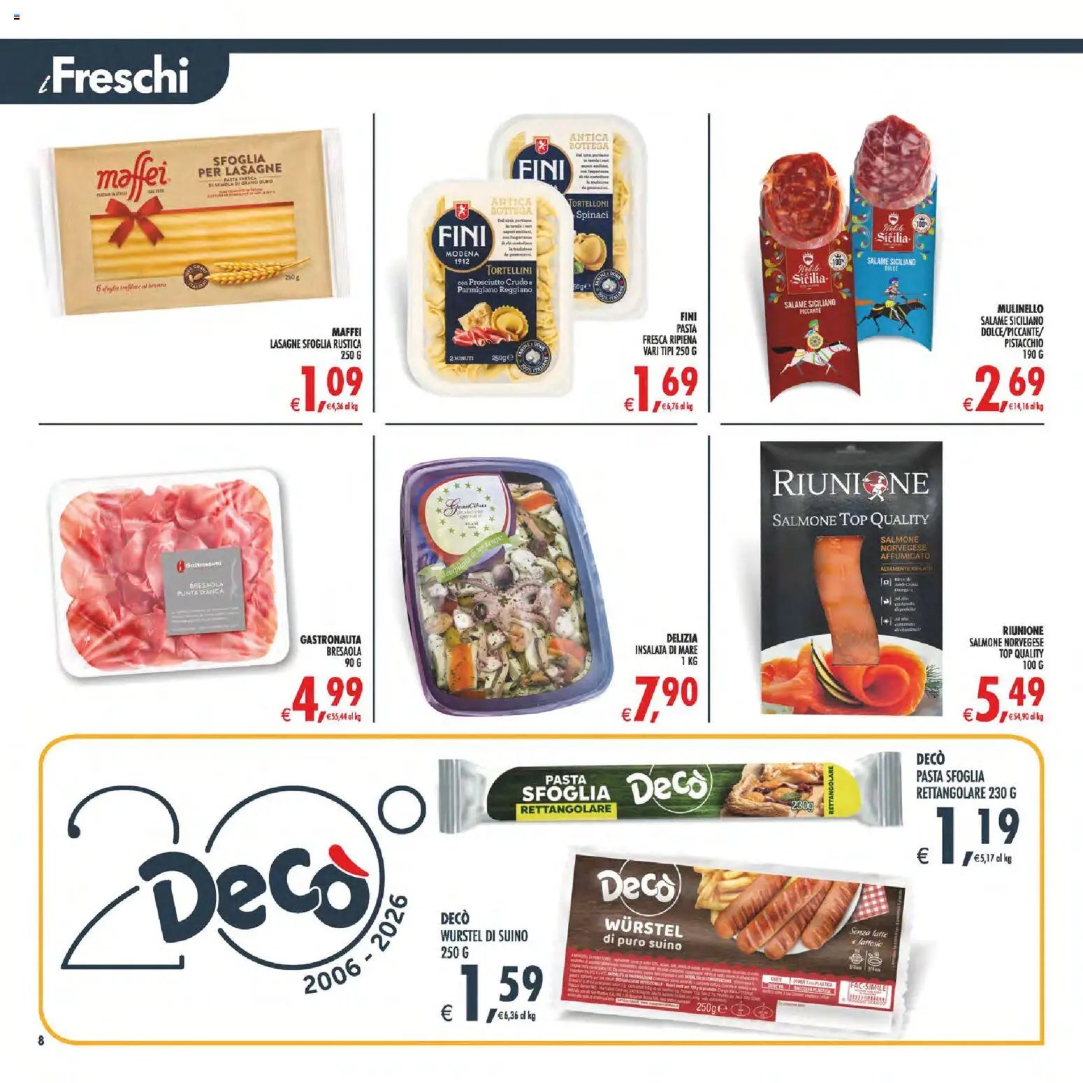 Decò volantino Maxistore, Supermercati Lipari