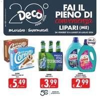 Decò volantino Maxistore, Supermercati Lipari