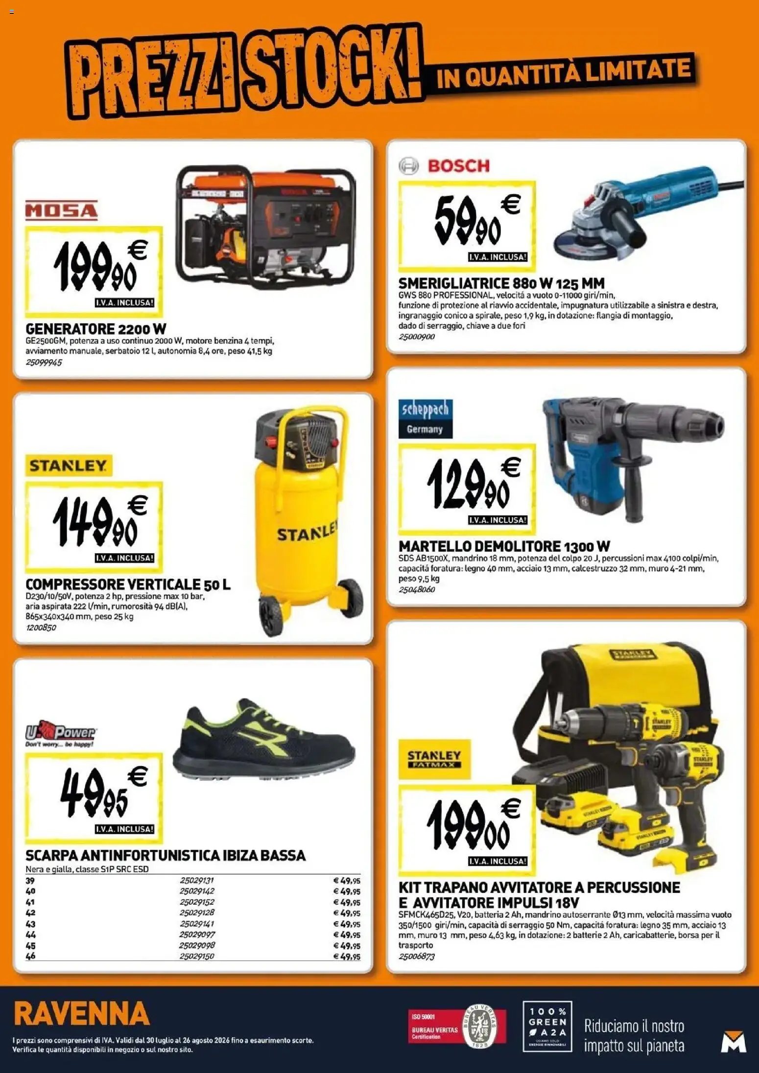 TECNOMAT - Straordinari prezzi stock!