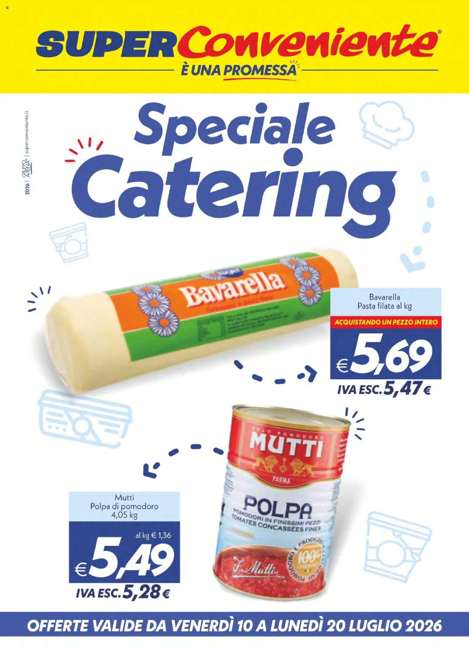 SuperConveniente volantino Catering Enna, Misterbianco