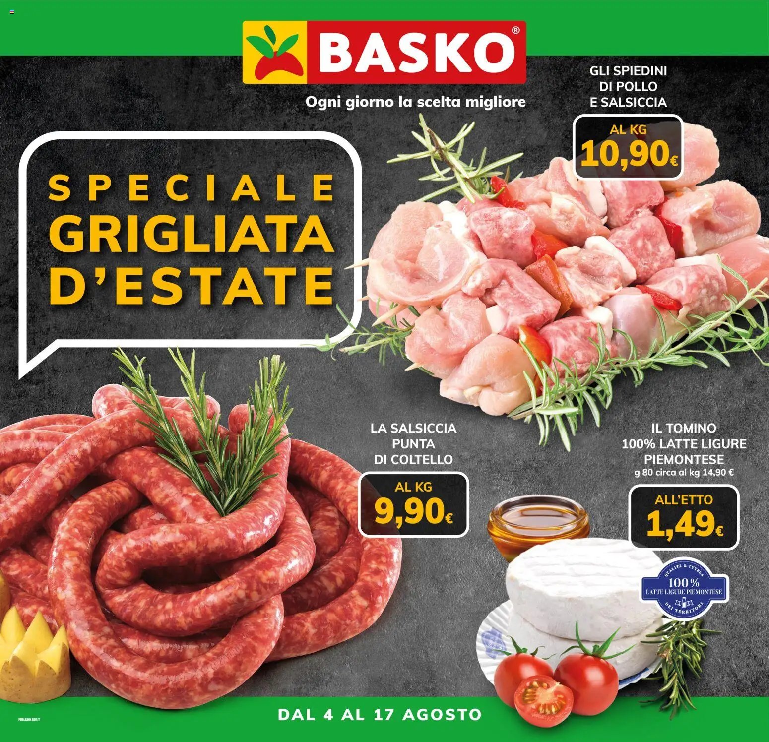 Basko volantino Grigliata