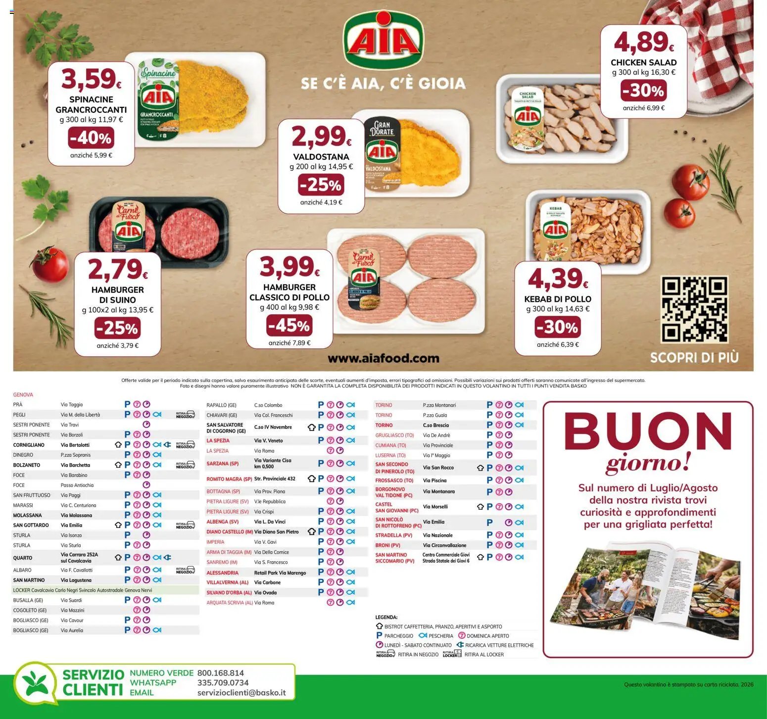 Basko volantino Grigliata