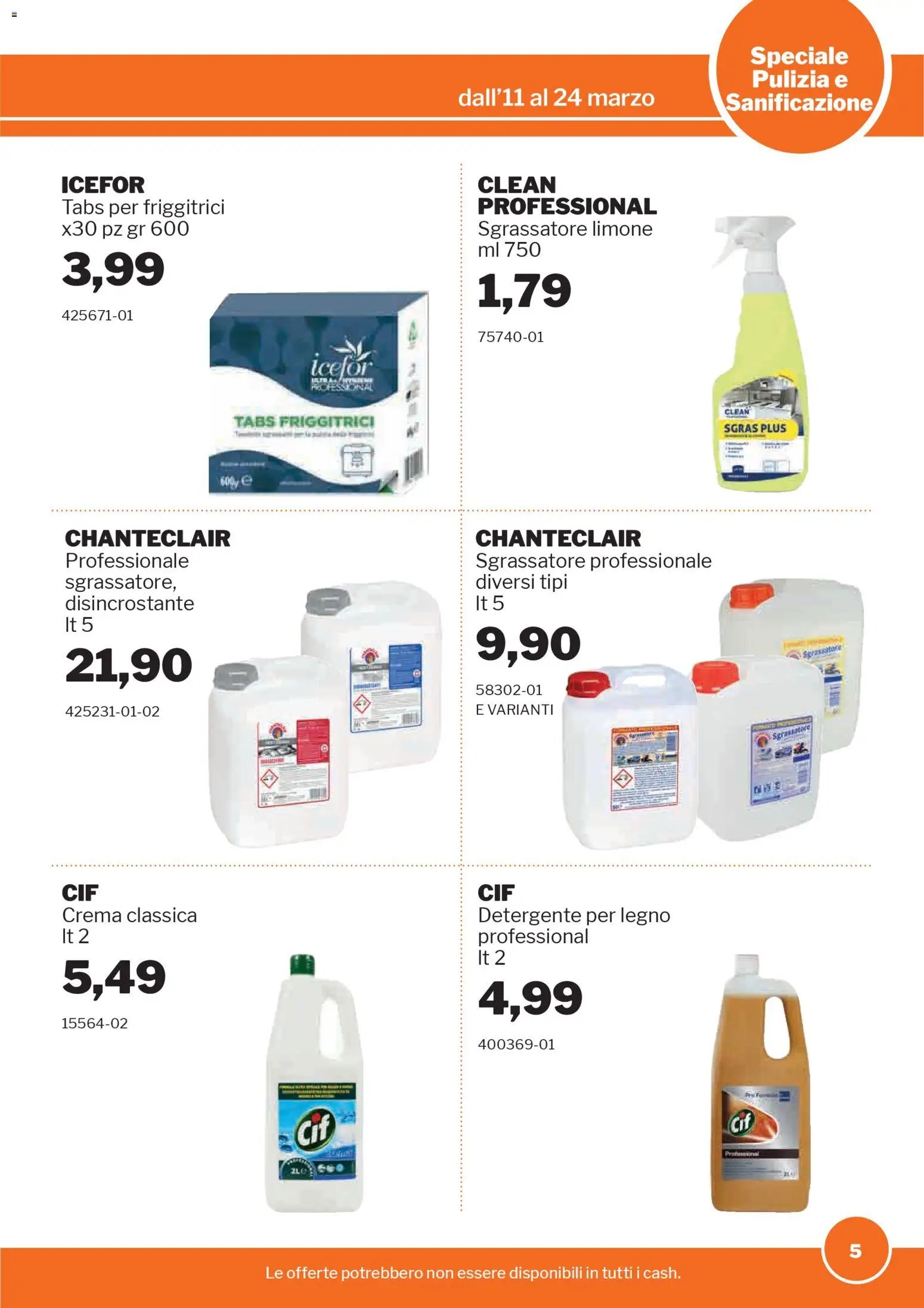 Sogegross volantino Pulizia e sanificazione (2026-03-11 - 2026-03-24)