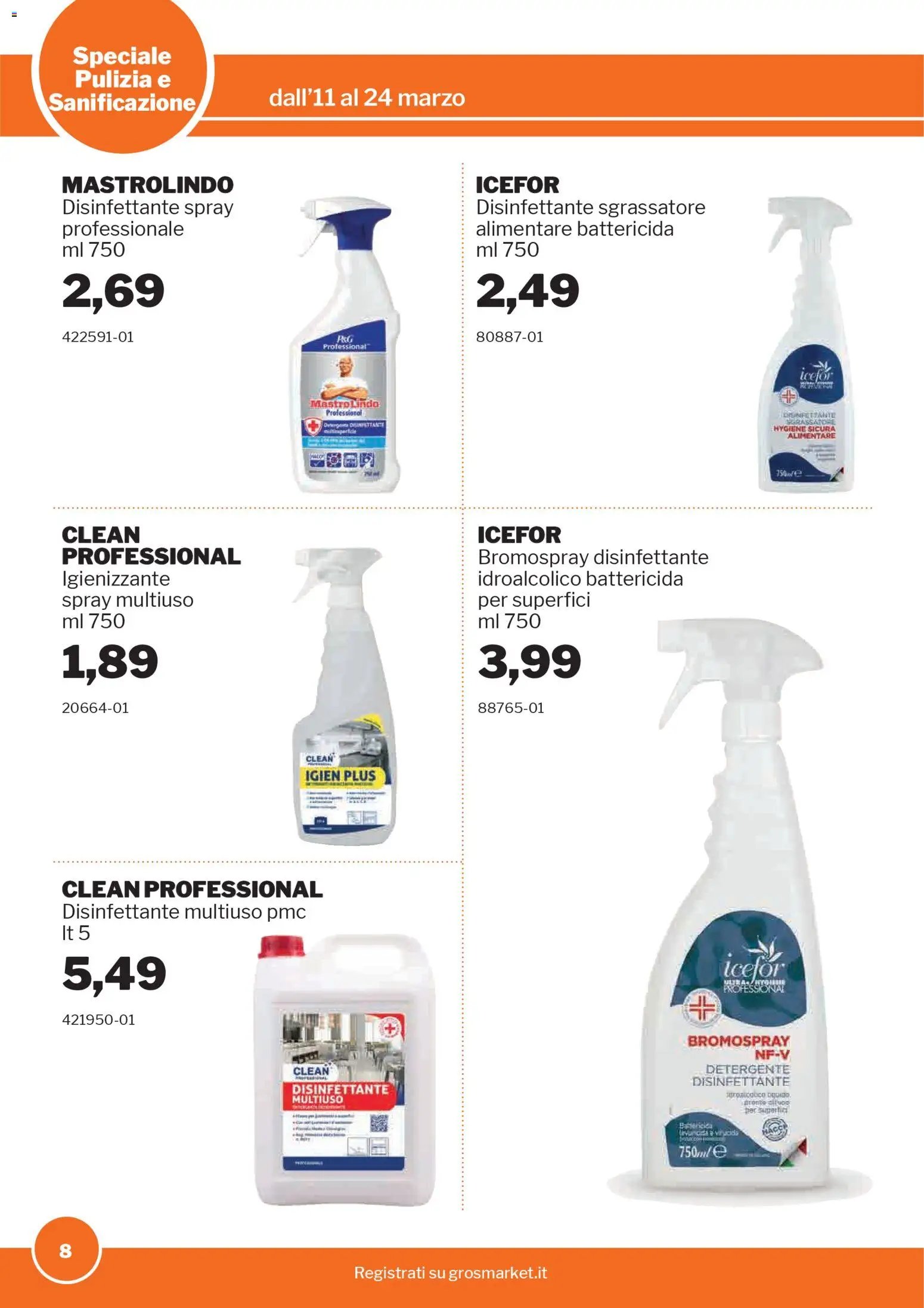 Sogegross volantino Pulizia e sanificazione (2026-03-11 - 2026-03-24)