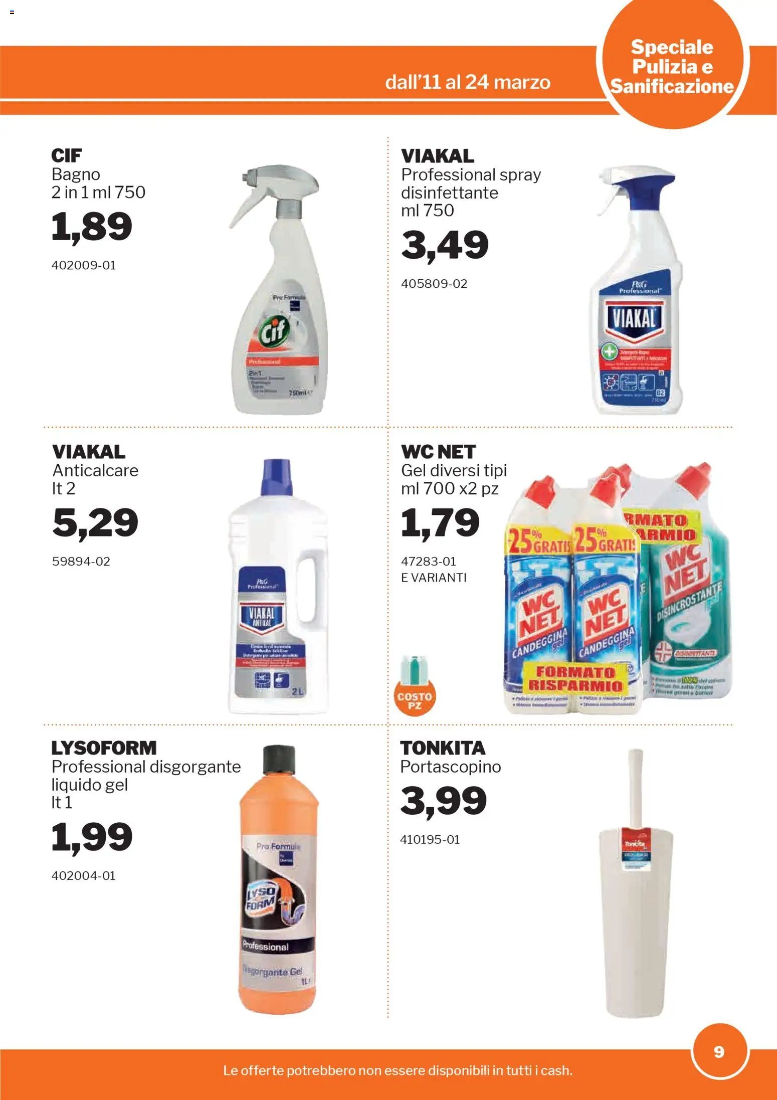 Sogegross volantino Pulizia e sanificazione (2026-03-11 - 2026-03-24)