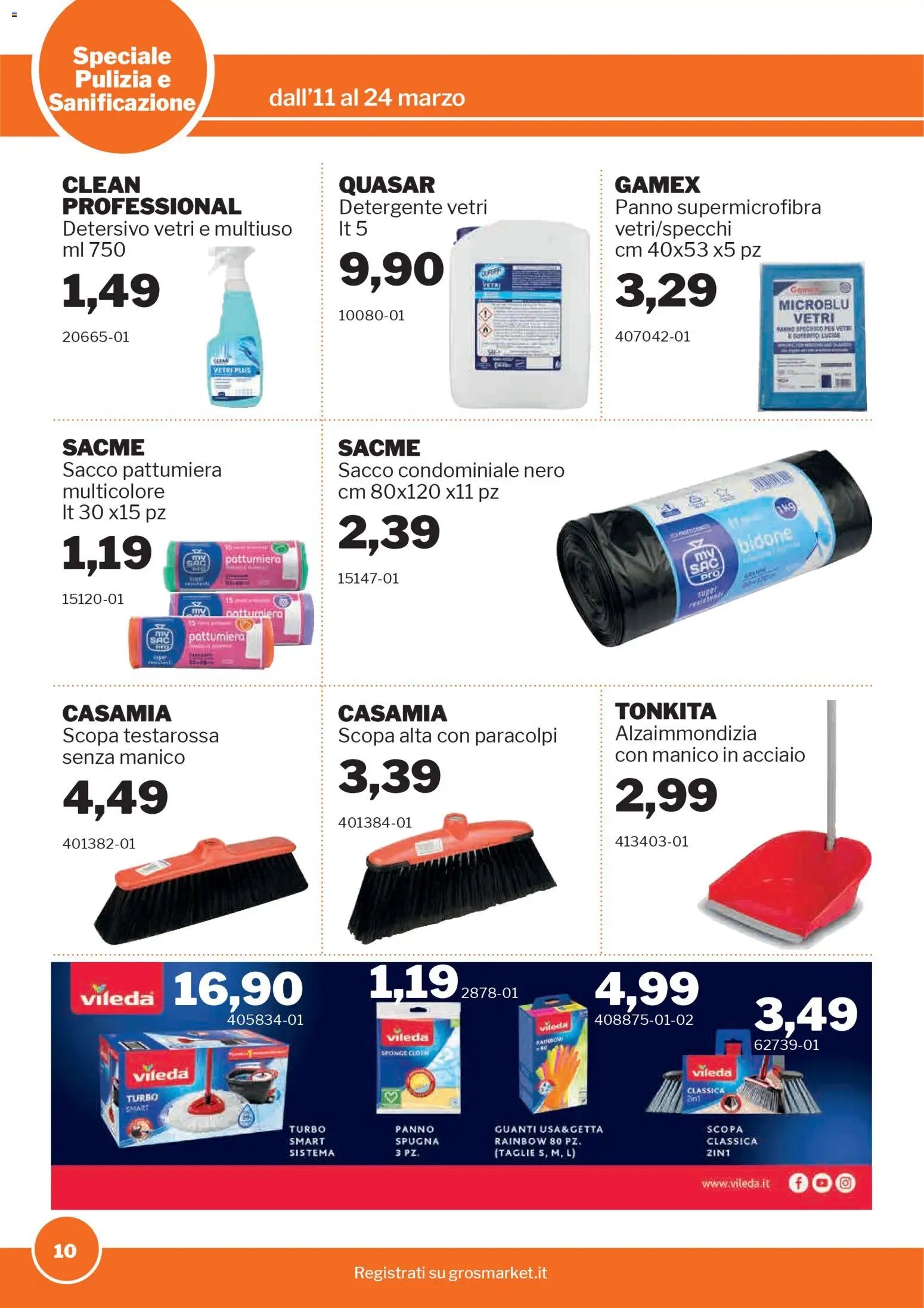 Sogegross volantino Pulizia e sanificazione (2026-03-11 - 2026-03-24)