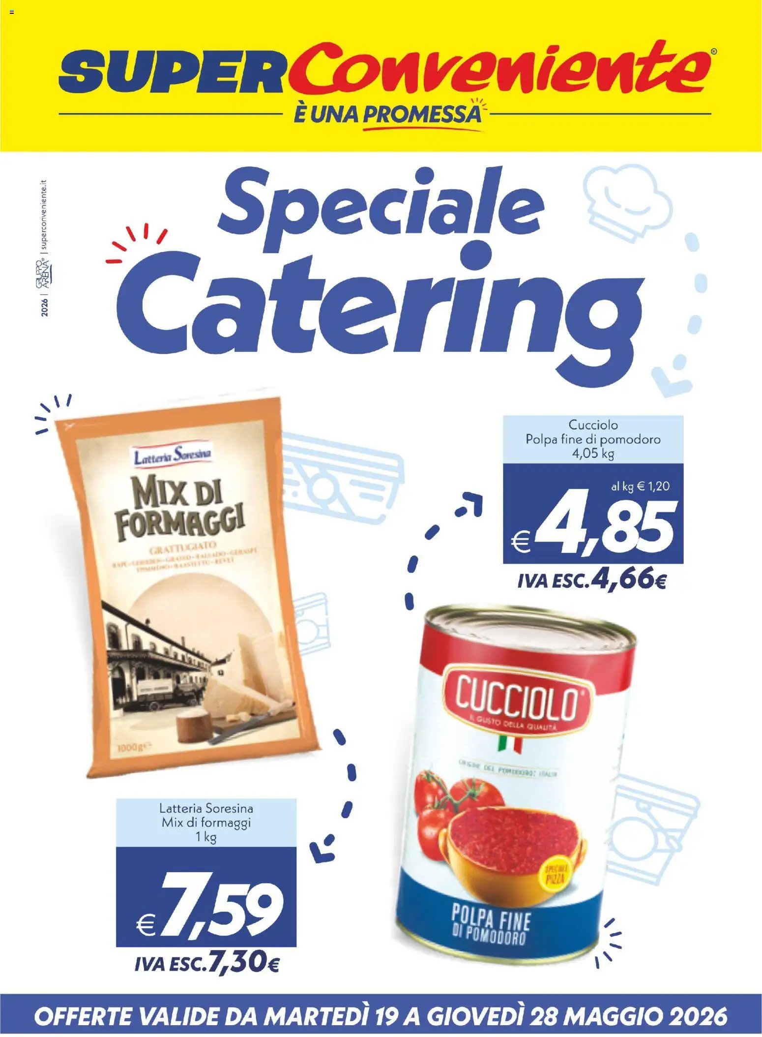 SuperConveniente volantino Catering Enna, Misterbianco