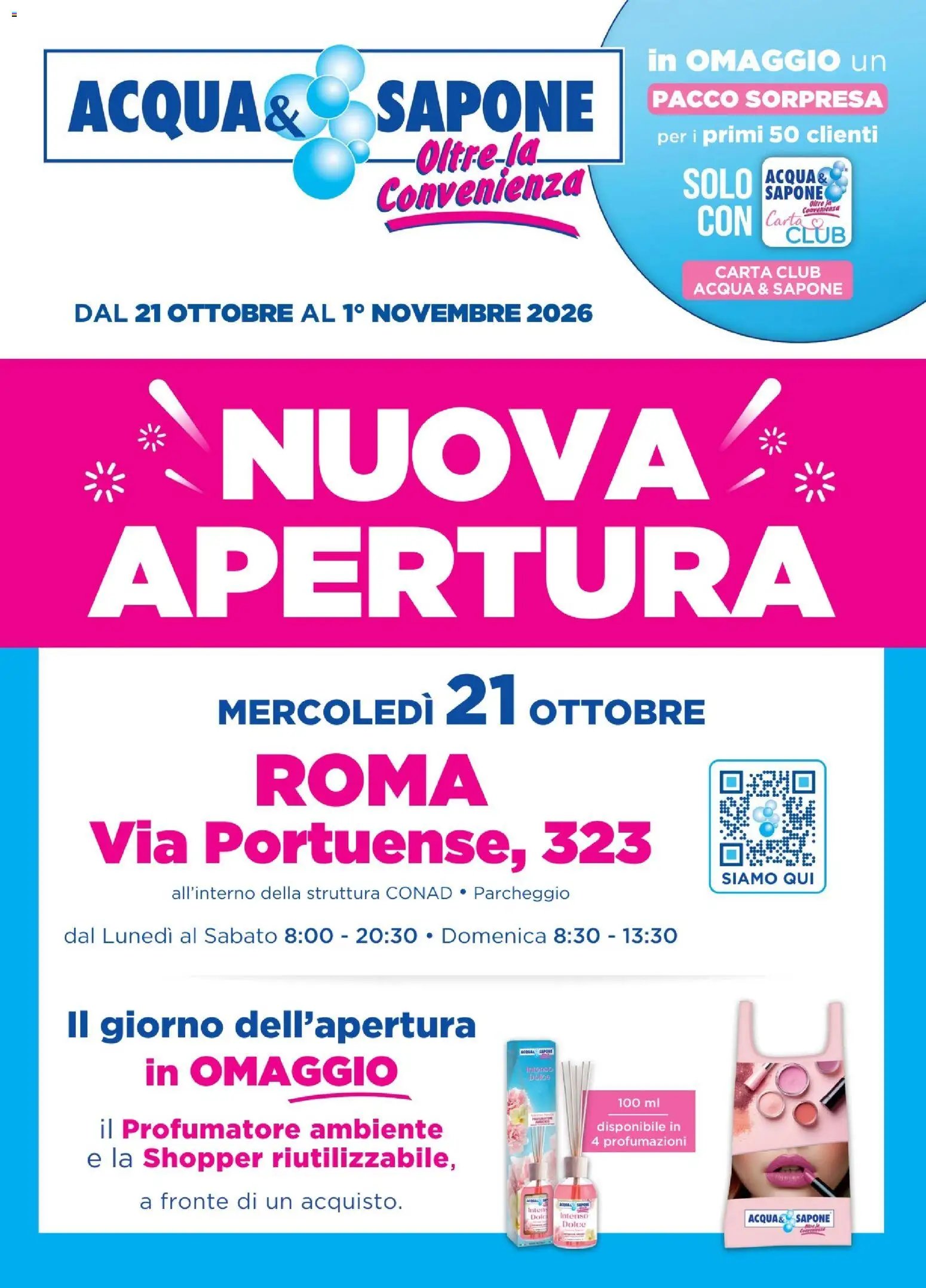 Acqua e Sapone volantino Roma