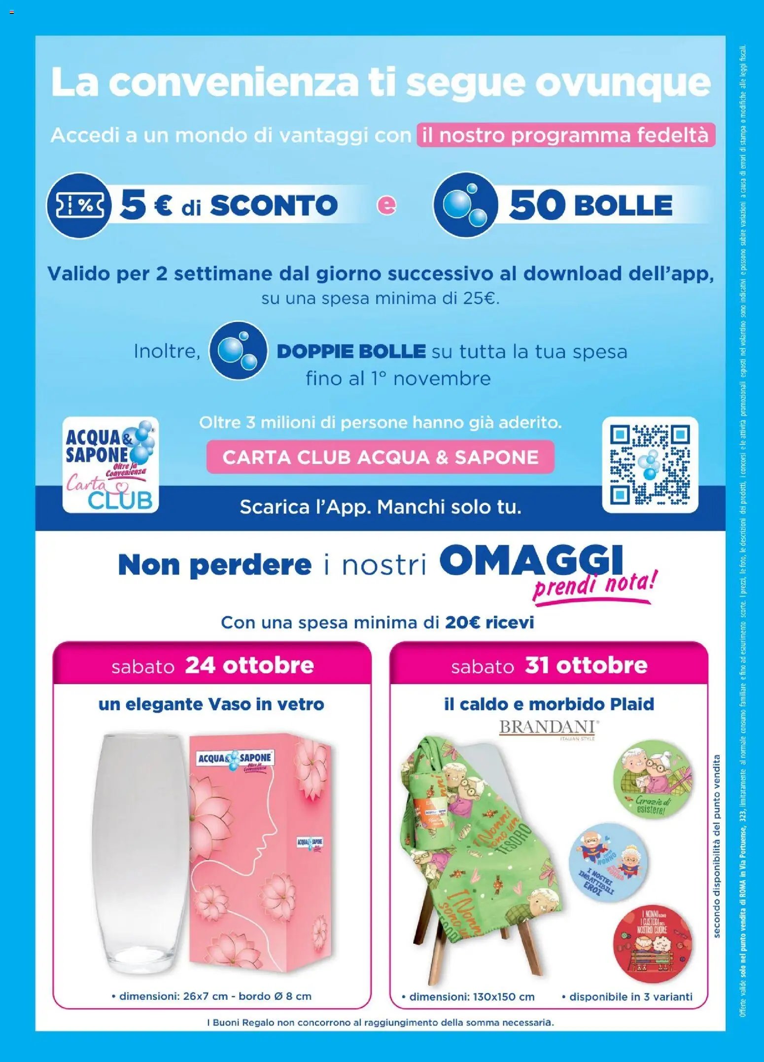 Acqua e Sapone volantino Roma