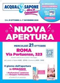 Acqua e Sapone volantino Roma