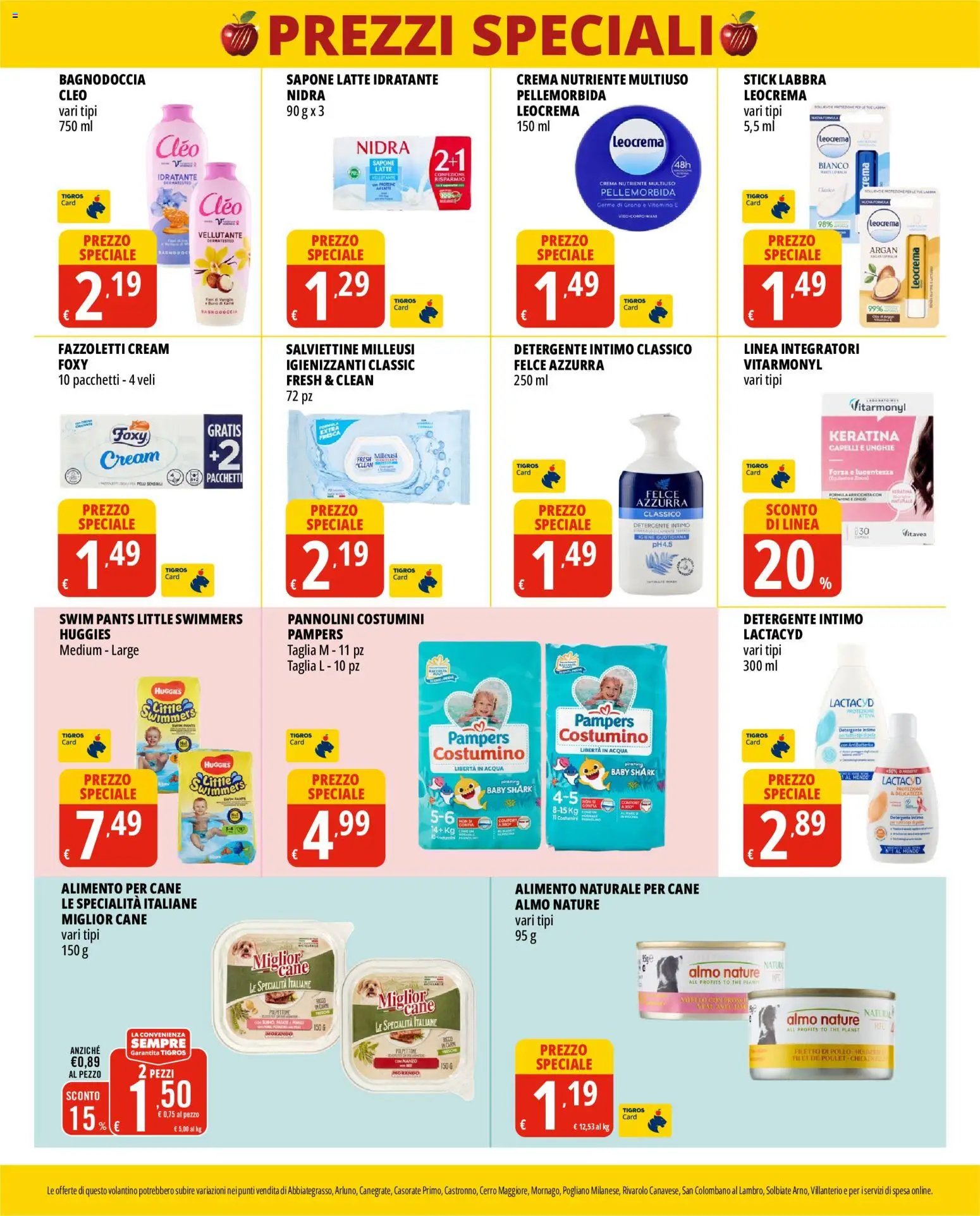 Tigros volantino Prezzi Speciali