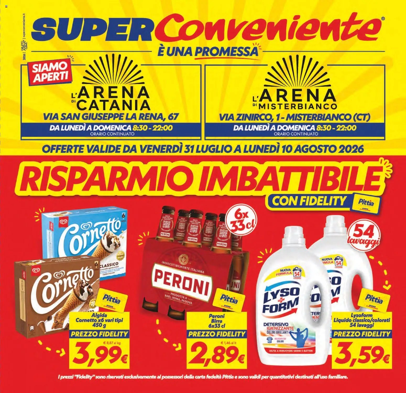 SuperConveniente volantino Catania, Misterbianco