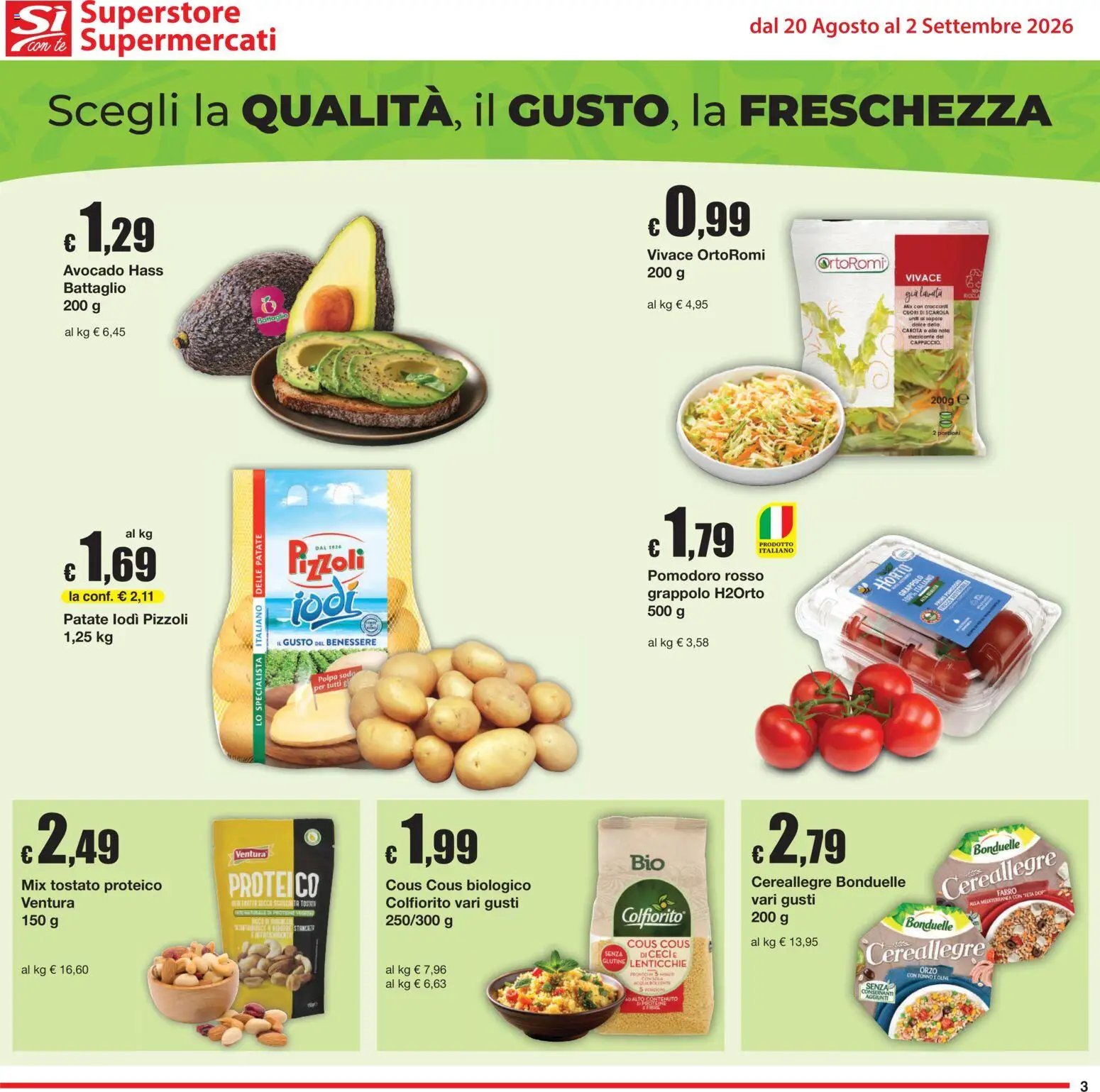 Sì con Te volantino Superstore, Supermercati