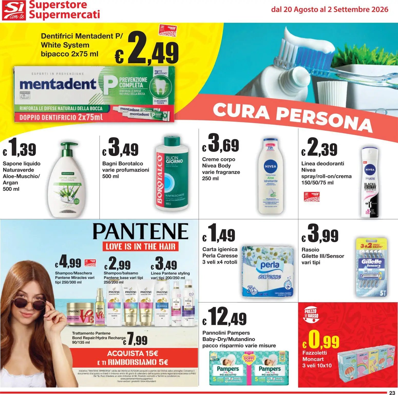 Sì con Te volantino Superstore, Supermercati
