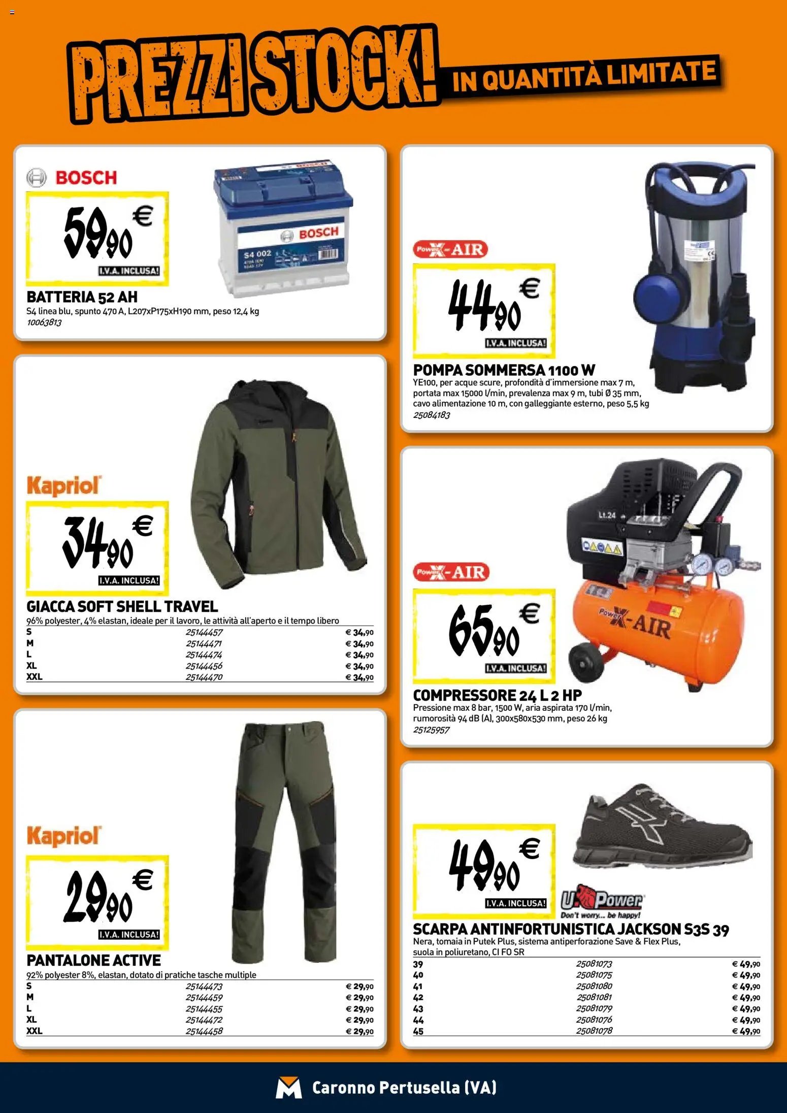 TECNOMAT - Straordinari prezzi stock