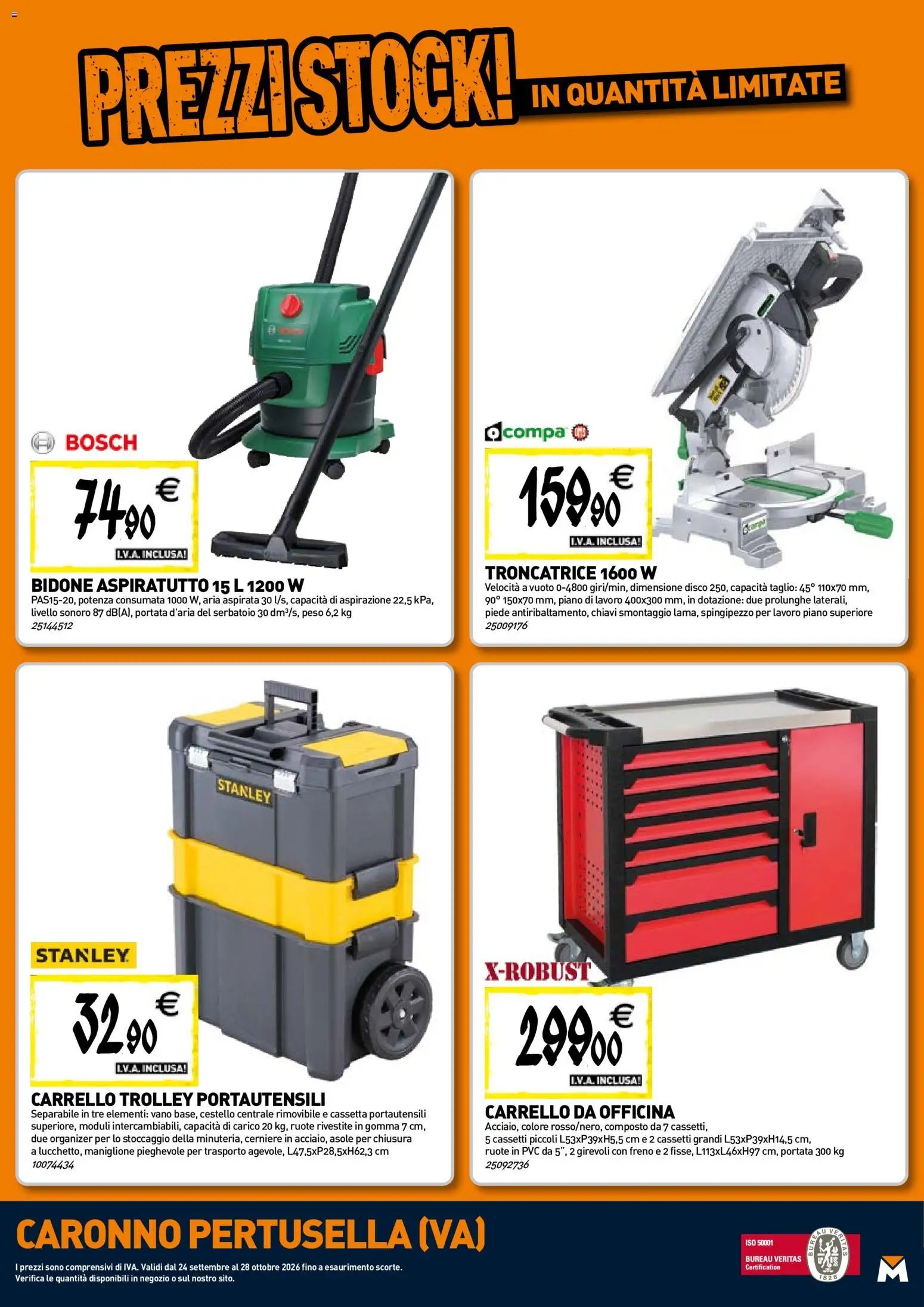TECNOMAT - Straordinari prezzi stock