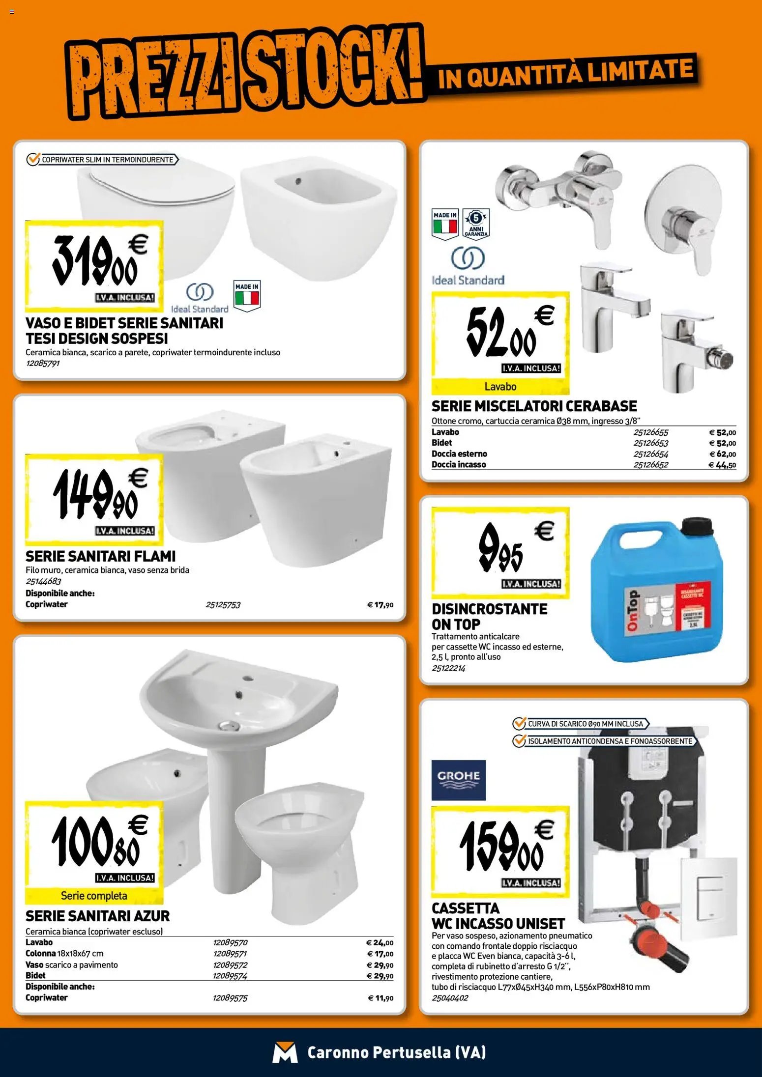 TECNOMAT - Straordinari prezzi stock