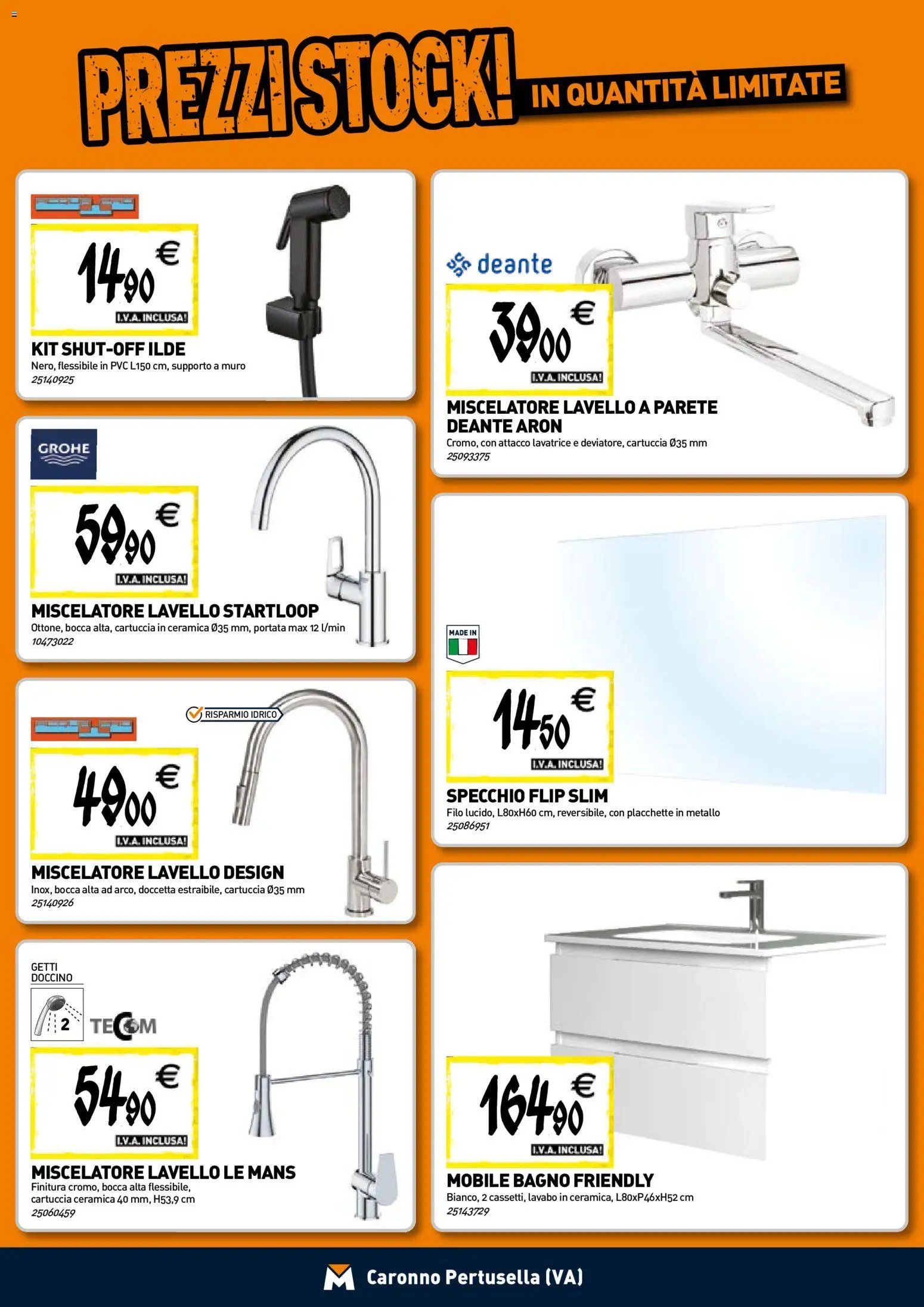 TECNOMAT - Straordinari prezzi stock